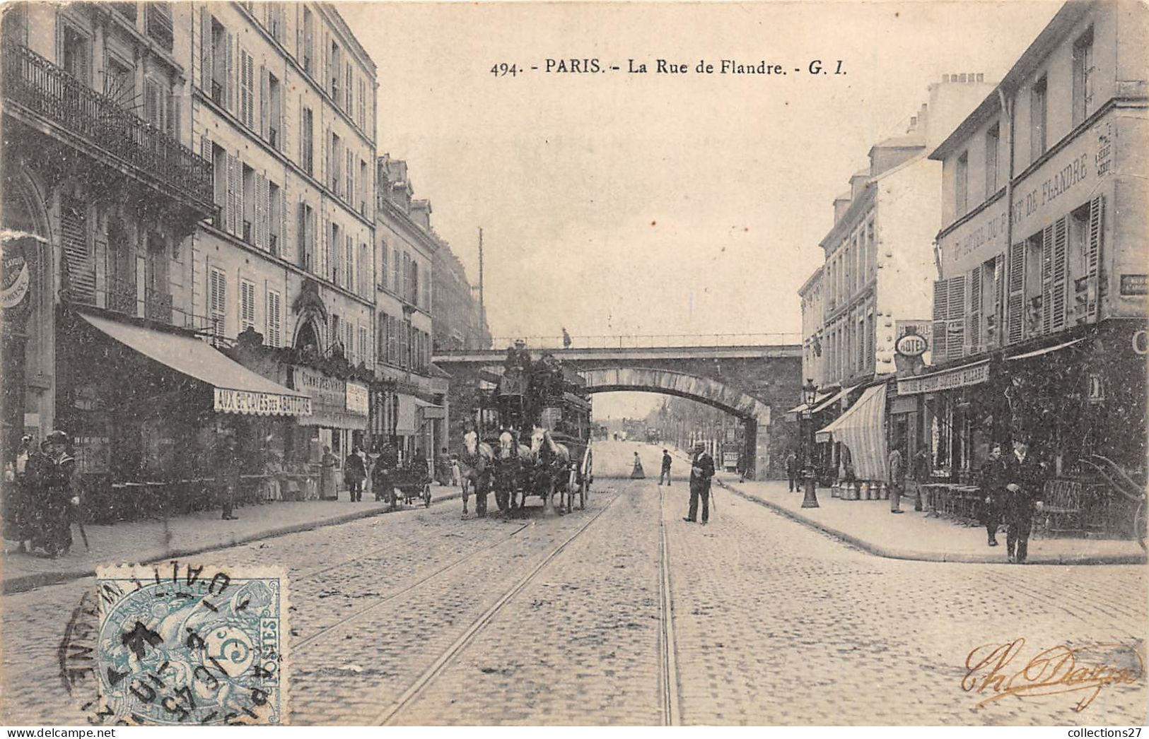 PARIS-75019- LA RUE DE FLANDRE - Arrondissement: 19
