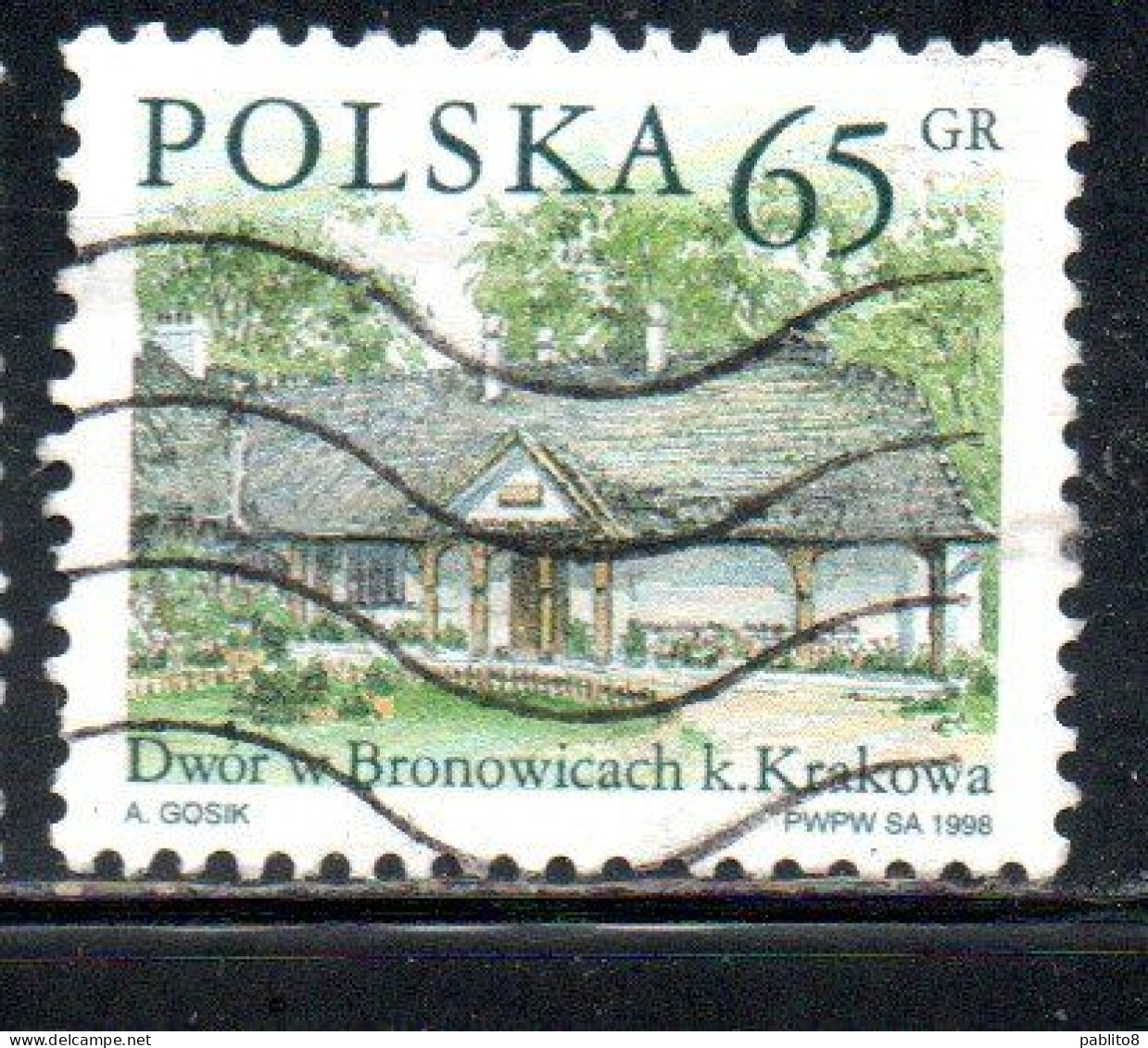 POLONIA POLAND POLSKA 1998 COUNTRY ESTATES BRONOWICACH 65g USED USATO OBLITERE' - Gebruikt