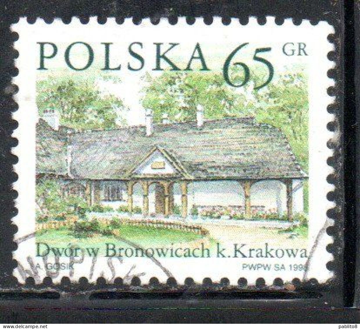 POLONIA POLAND POLSKA 1998 COUNTRY ESTATES BRONOWICACH 65g USED USATO OBLITERE' - Usados