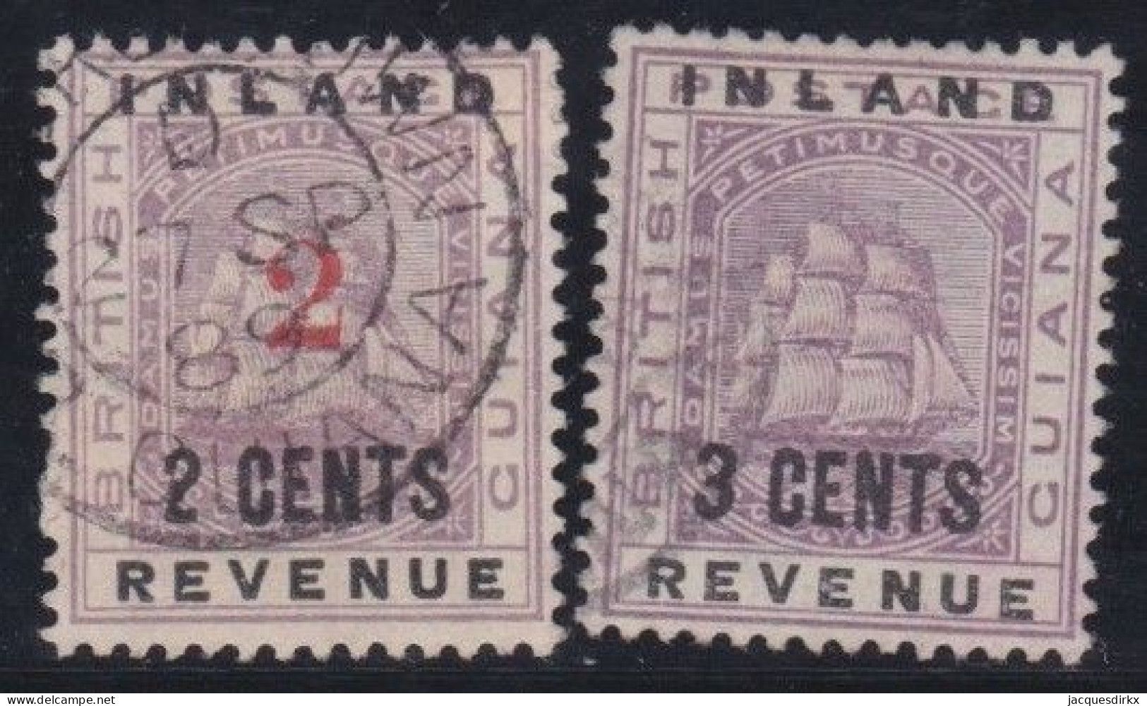 British  Guiana         .   SG    .   176/177     .     O      .    Cancelled - Guyane Britannique (...-1966)