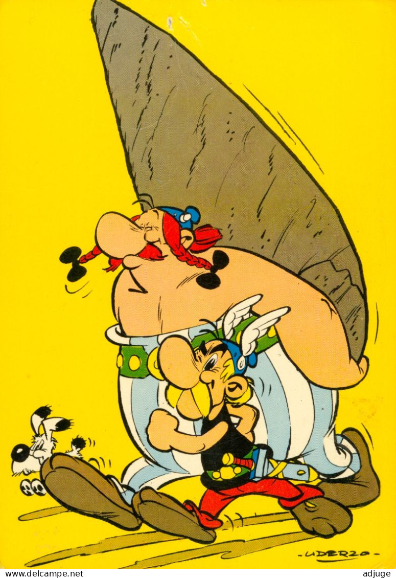 CP- Illustrateur- Dessinateur - B D - Uderzo - Obélix Livrant Un Menhir - Journal Pilote - Chocolat REVILLON - Sine