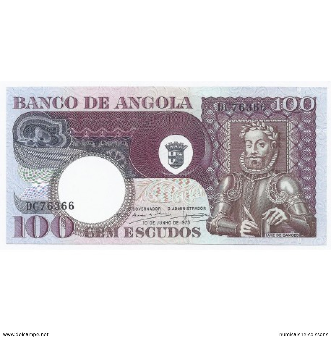 ANGOLA - PICK 106 - 100 ESCUDOS - 10/06/1973 - SPL - Angola