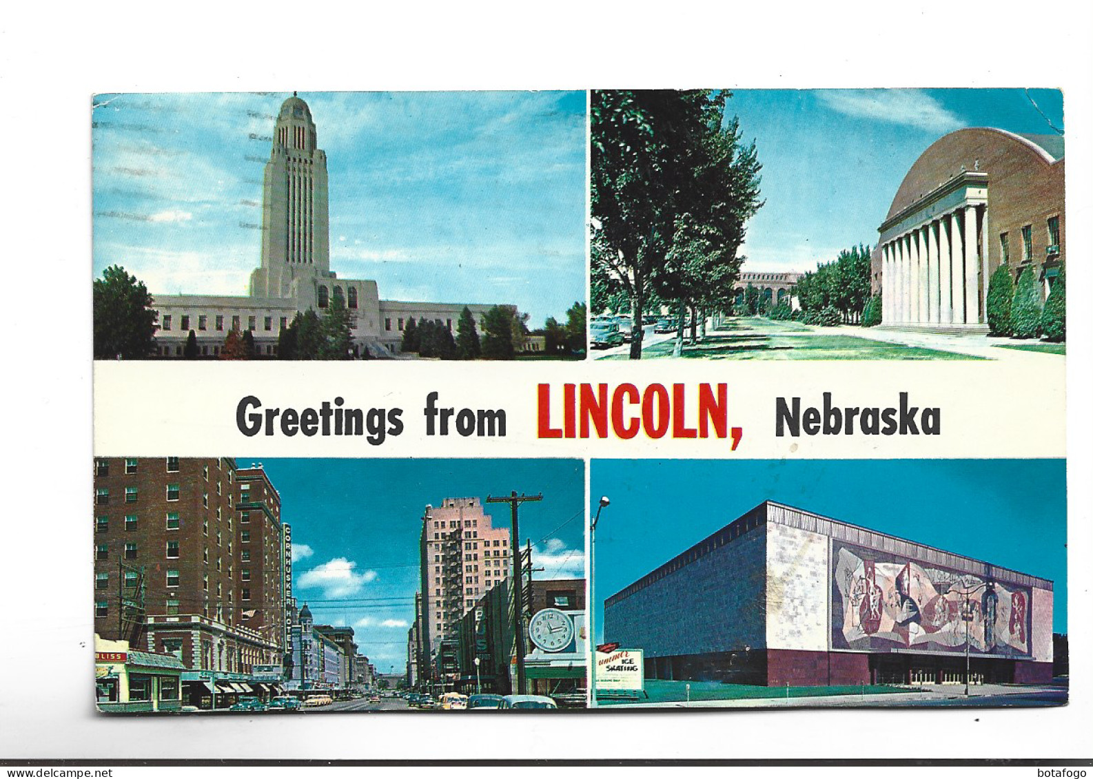 CPM GREETINGS FROM LINCOLN , NEBRASKA  MULTIVUES  (voir Timbre ) - Lincoln
