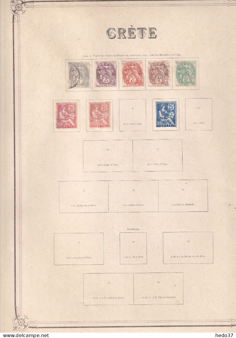 Crète - Collection Vendue Page Par Page - Neufs Sans Gomme / Oblitérés - B/TB - Used Stamps