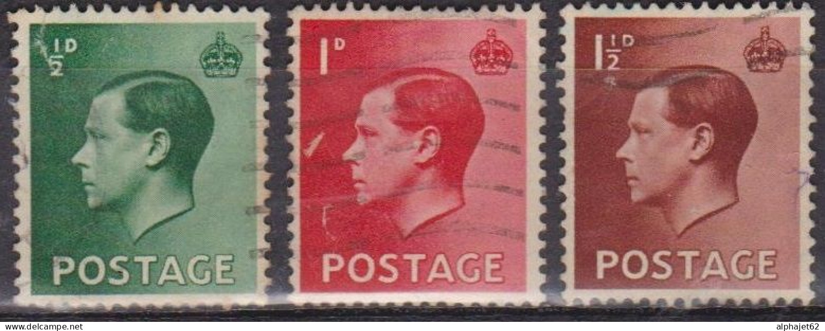 Avènement Du Roi Edouard VIII - GRANDE BRETAGNE - 1936 - N° 205-206-207 - Used Stamps