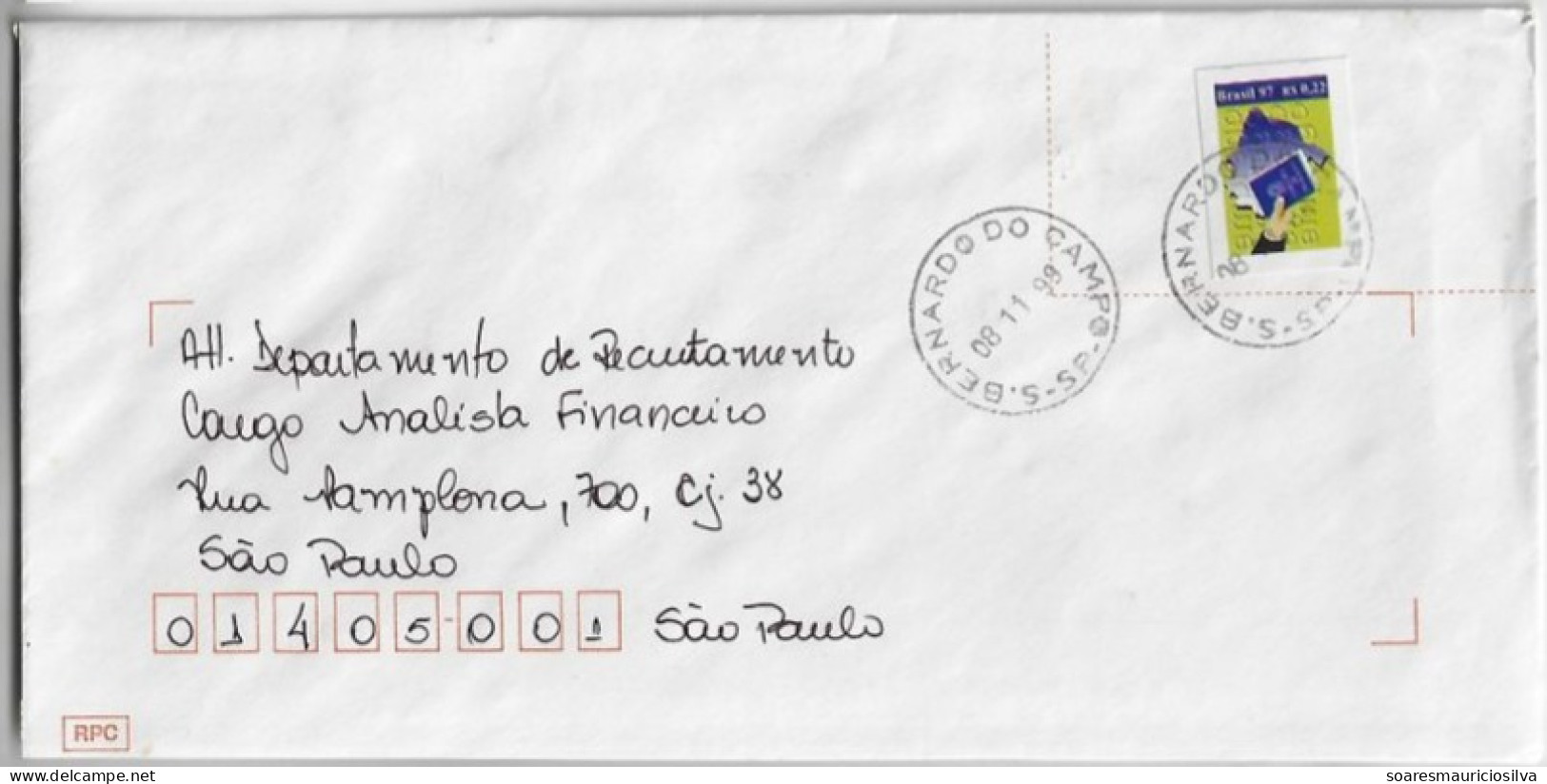 Brazil 1998/2000 4 Shipped Cover With Definitive Stamp RHM-744/747 Citizenship Education Work Agriculture - Briefe U. Dokumente