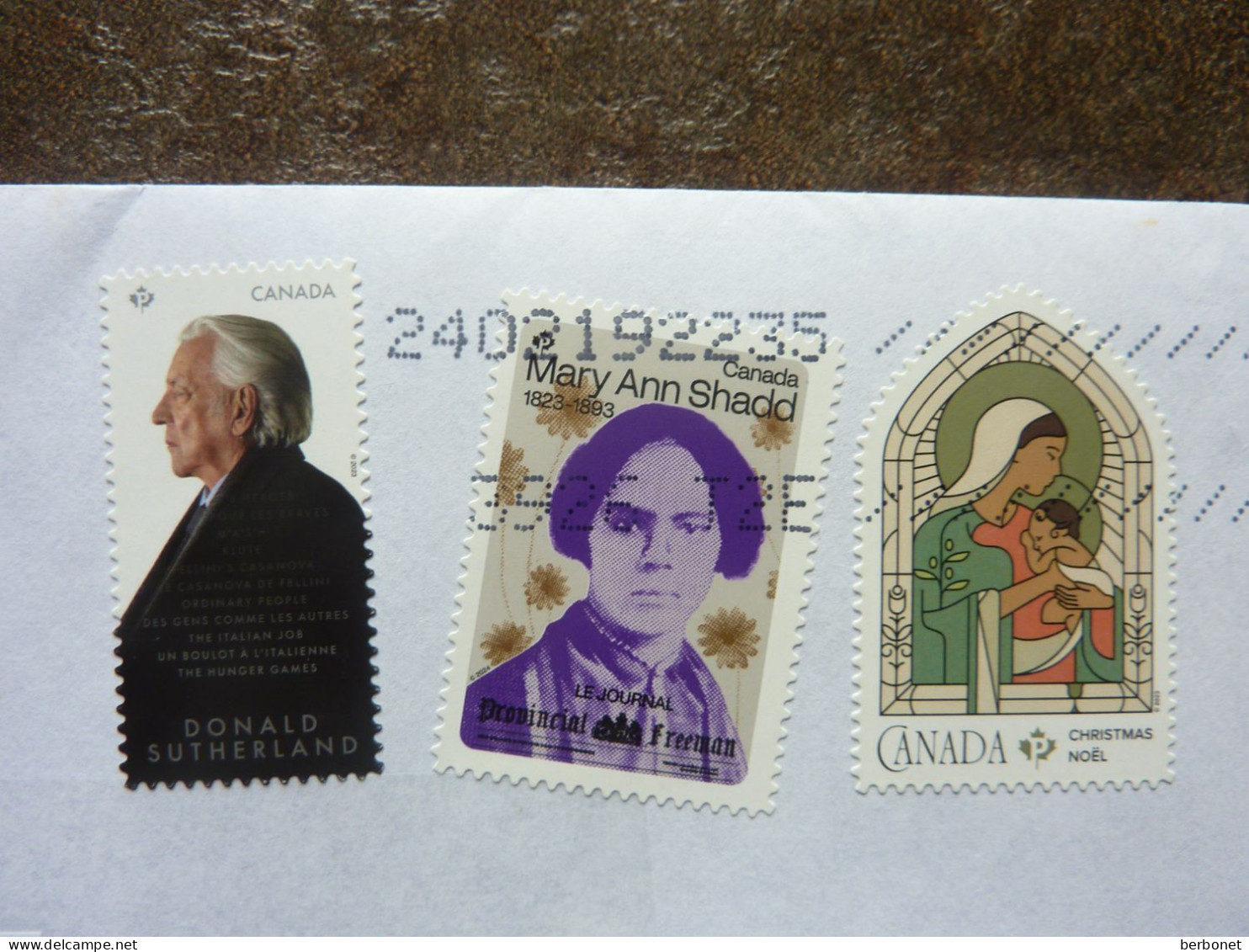 2024  3 Stamps Used On A Letter - Gebraucht