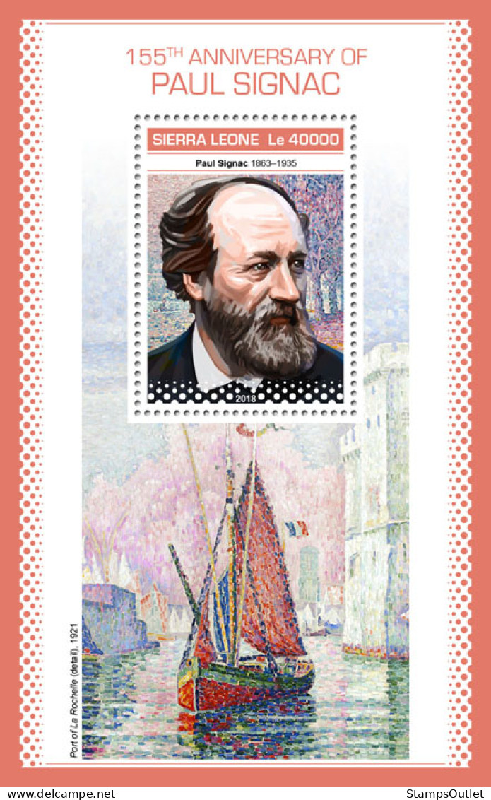 SIERRA LEONE 2018 MNH  Paul Signac  Michel Code:10344 / Bl.1577. Scott Code: 5017. Yvert&Tellier Code: 1551 - Sierra Leone (1961-...)