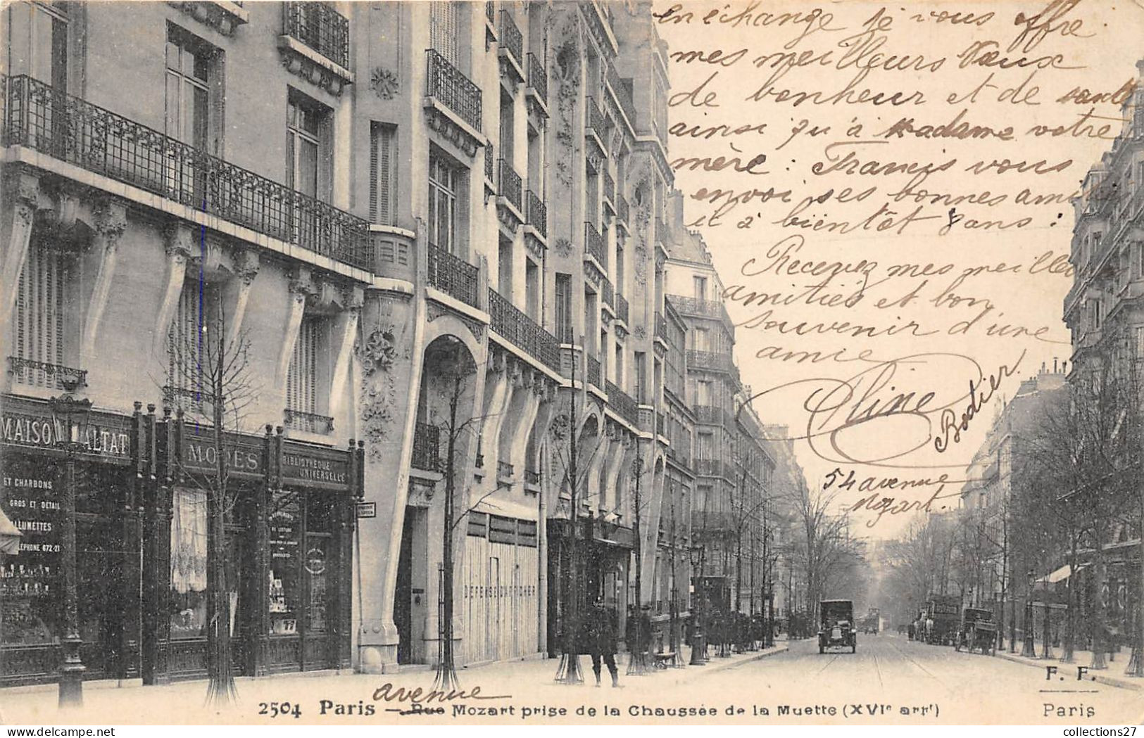 PARIS-75016- RUE MOZART PRISE DE LA CHAUSEE DE LA MUETTE - Arrondissement: 16