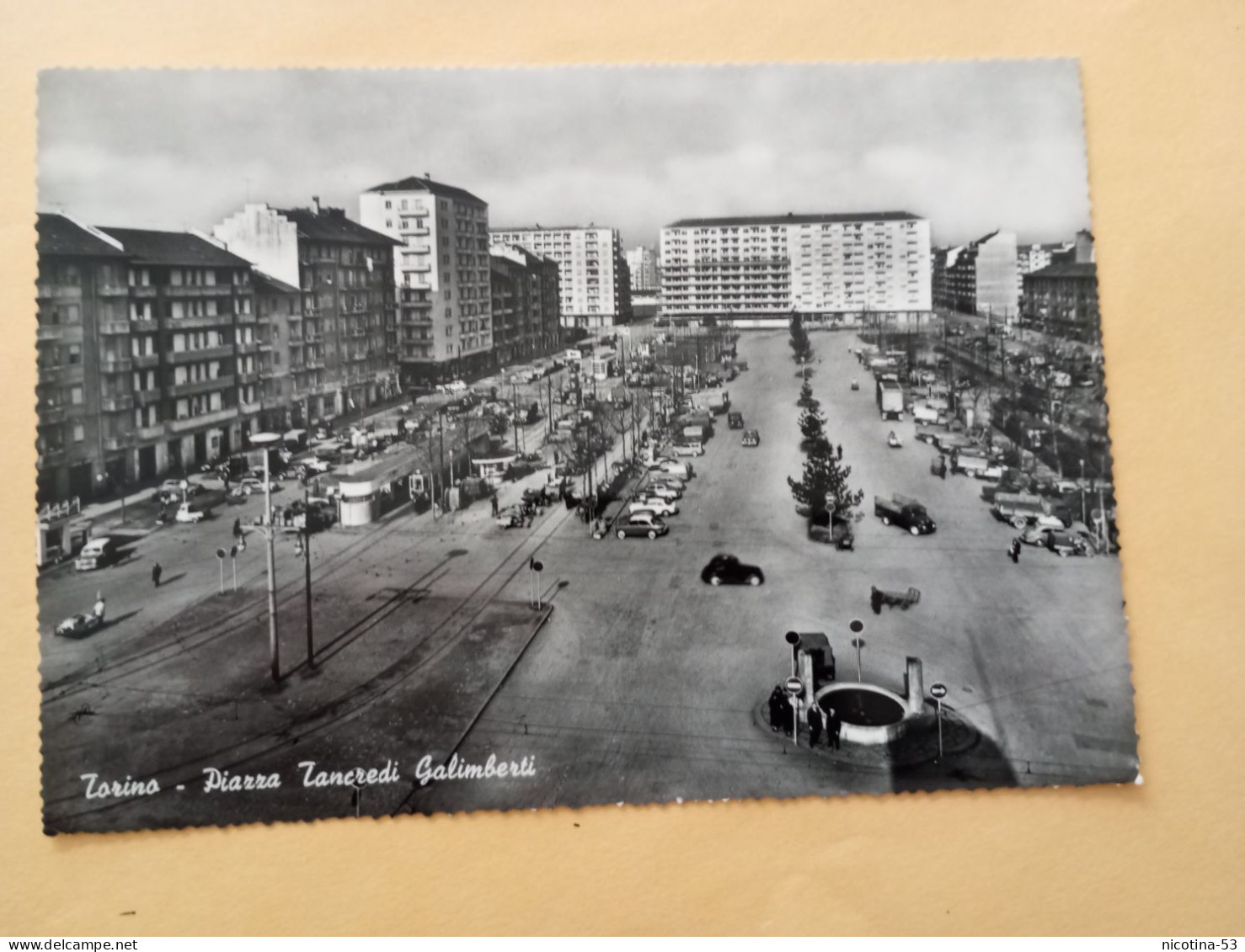 CT-05604- TORINO - PIAZZA TANCREDI GALIMBERTI - AUTO EPOCA FIAT TOPOLINO - Orte & Plätze