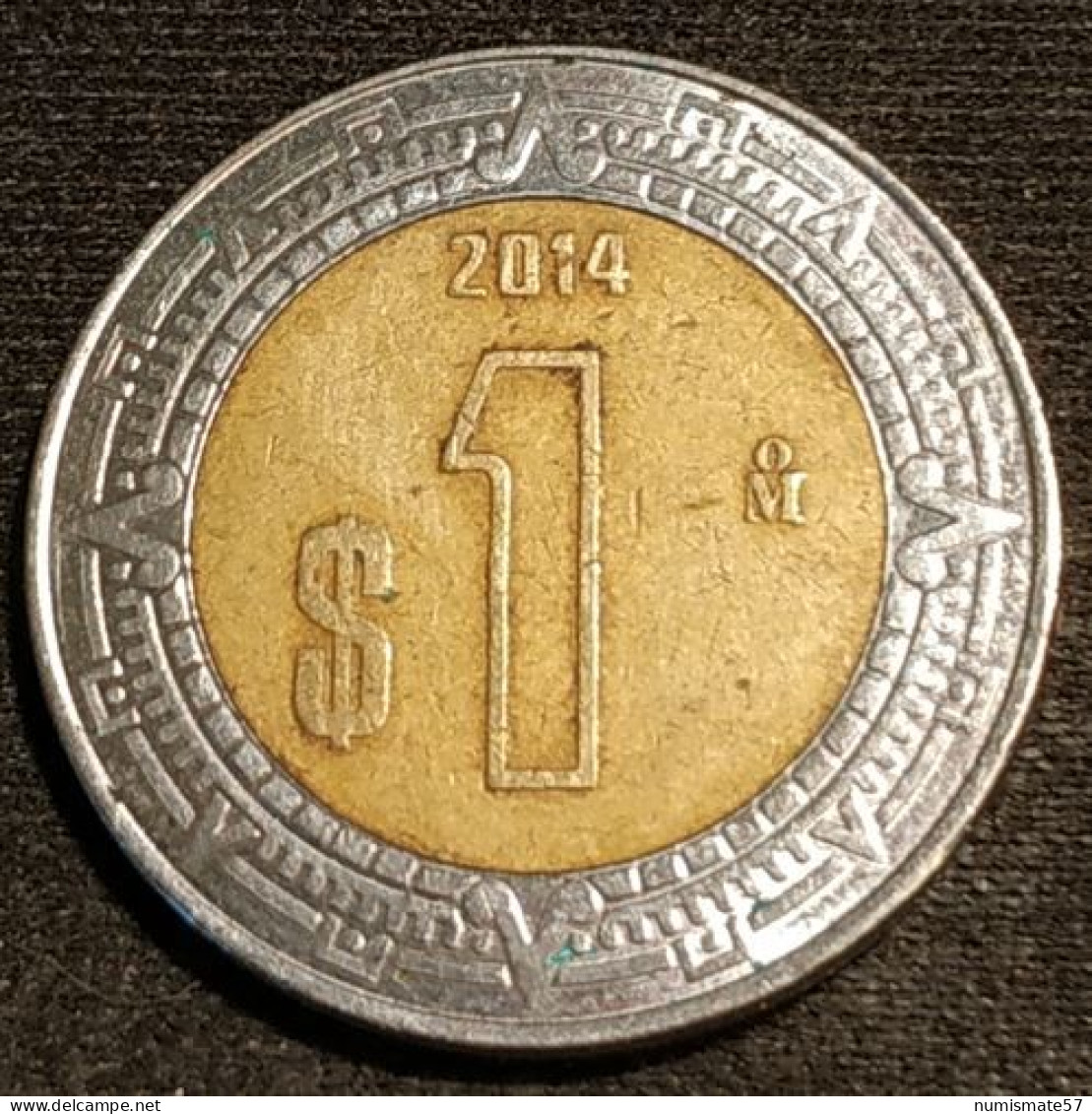 MEXIQUE - MEXICO - 1 PESO 2014 - KM 603 - México