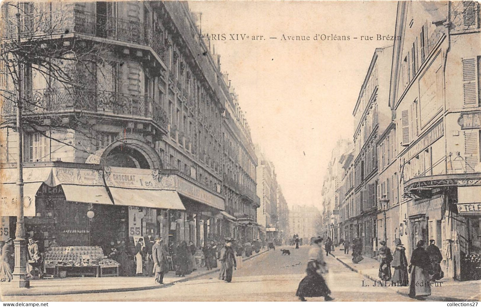 PARIS-75014- L'AVENUE D'ORLEANS , RUE BREZIN - District 14