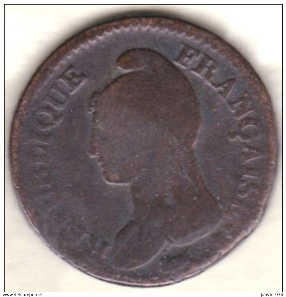 Directoire . Un Décime An 5 A Paris, En Bronze, Gad# 187 ; 17,1 G – 32 Mm - 1792-1804 1ère République (An I – An XII)