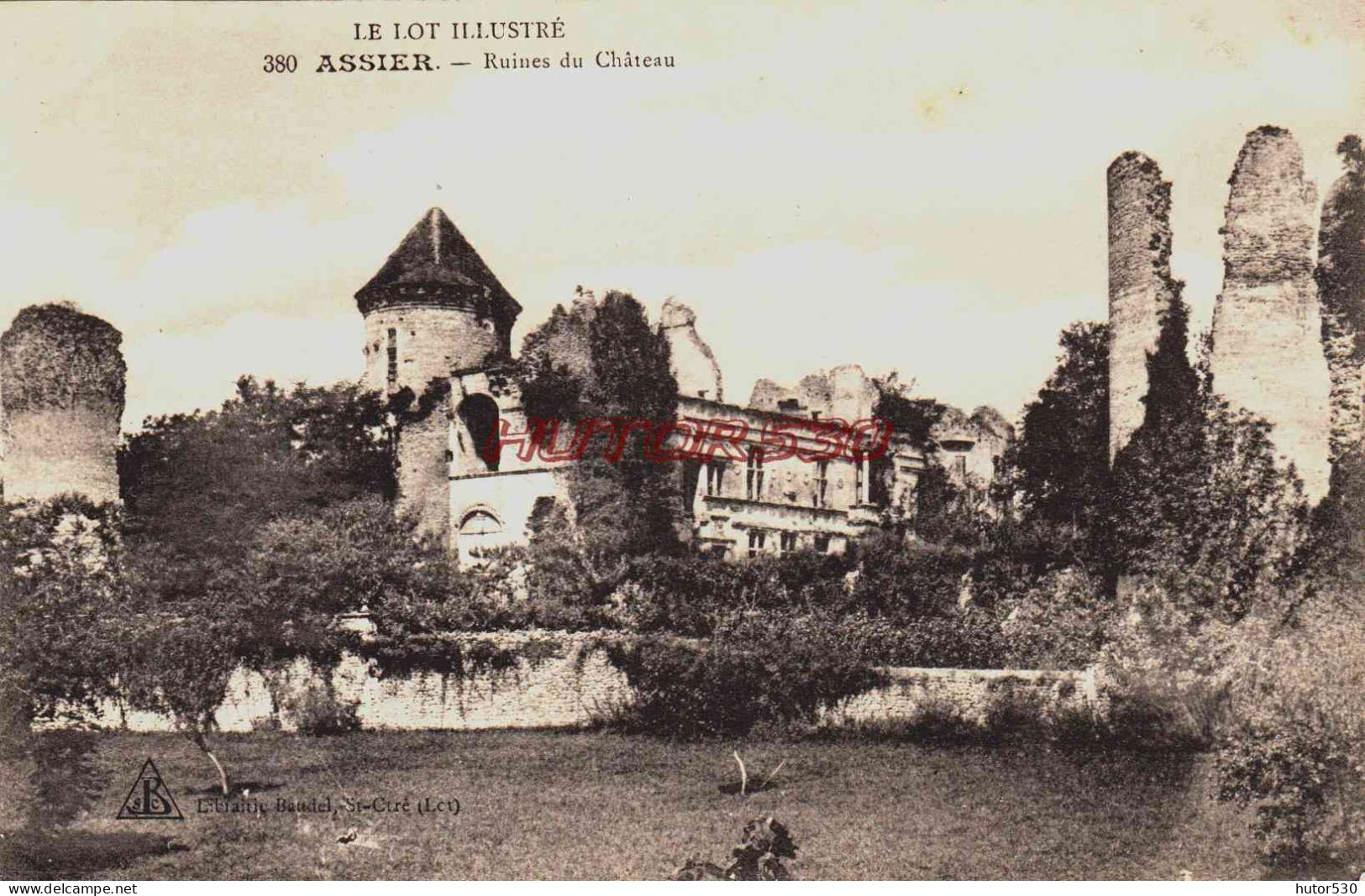 CPA ASSIER - LOT - RUINES DU CHATEAU - Assier