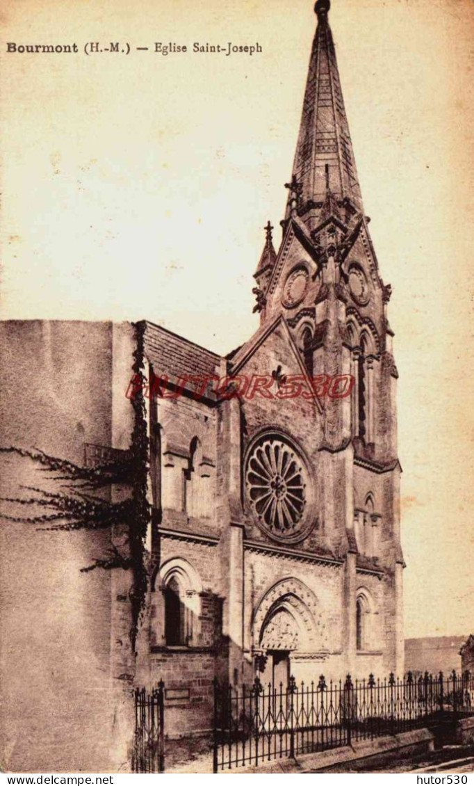 CPA BOURMONT - HAUTE MARNE - L'EGLISE - Bourmont