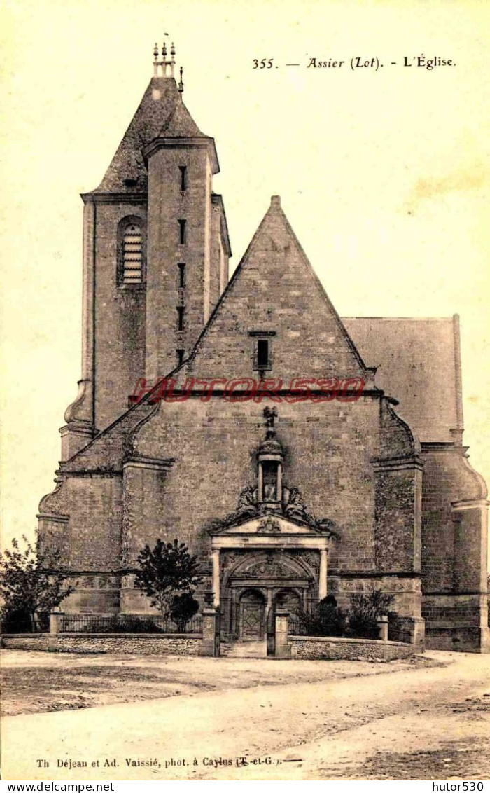 CPA ASSIER - LOT - L'EGLISE - Assier