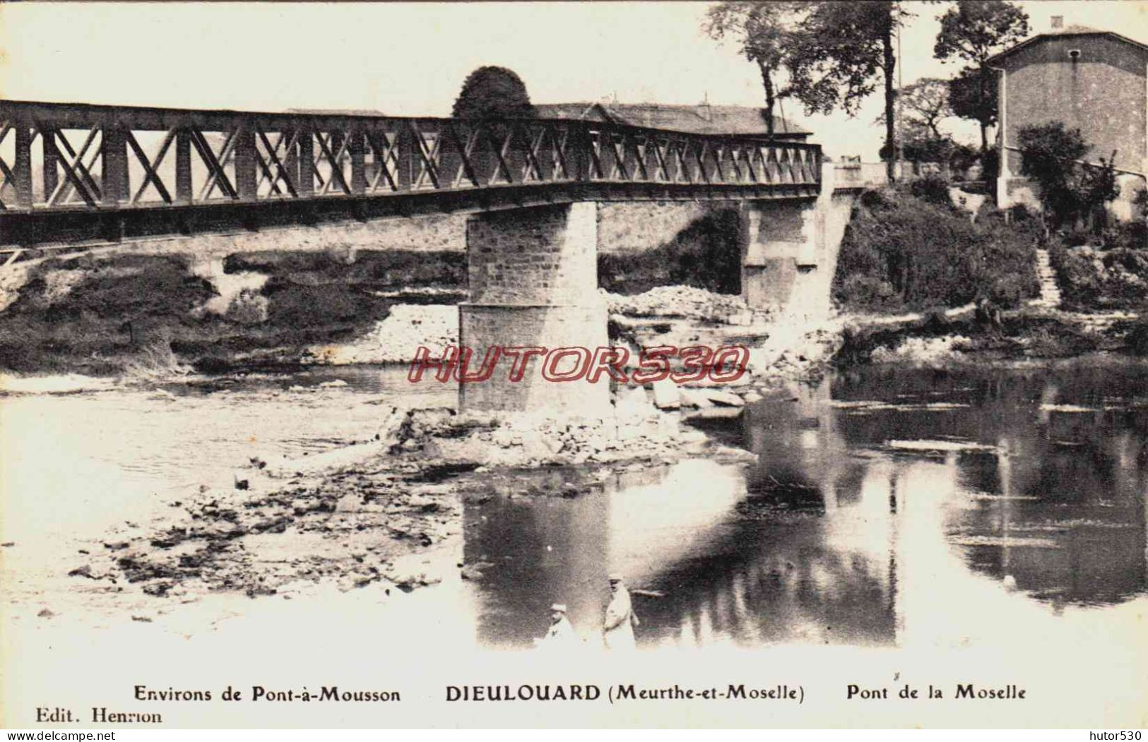 CPA DIEULOUARD - MEURTHE ET MOSELLE - PONT DE LA MOSELLE - Dieulouard