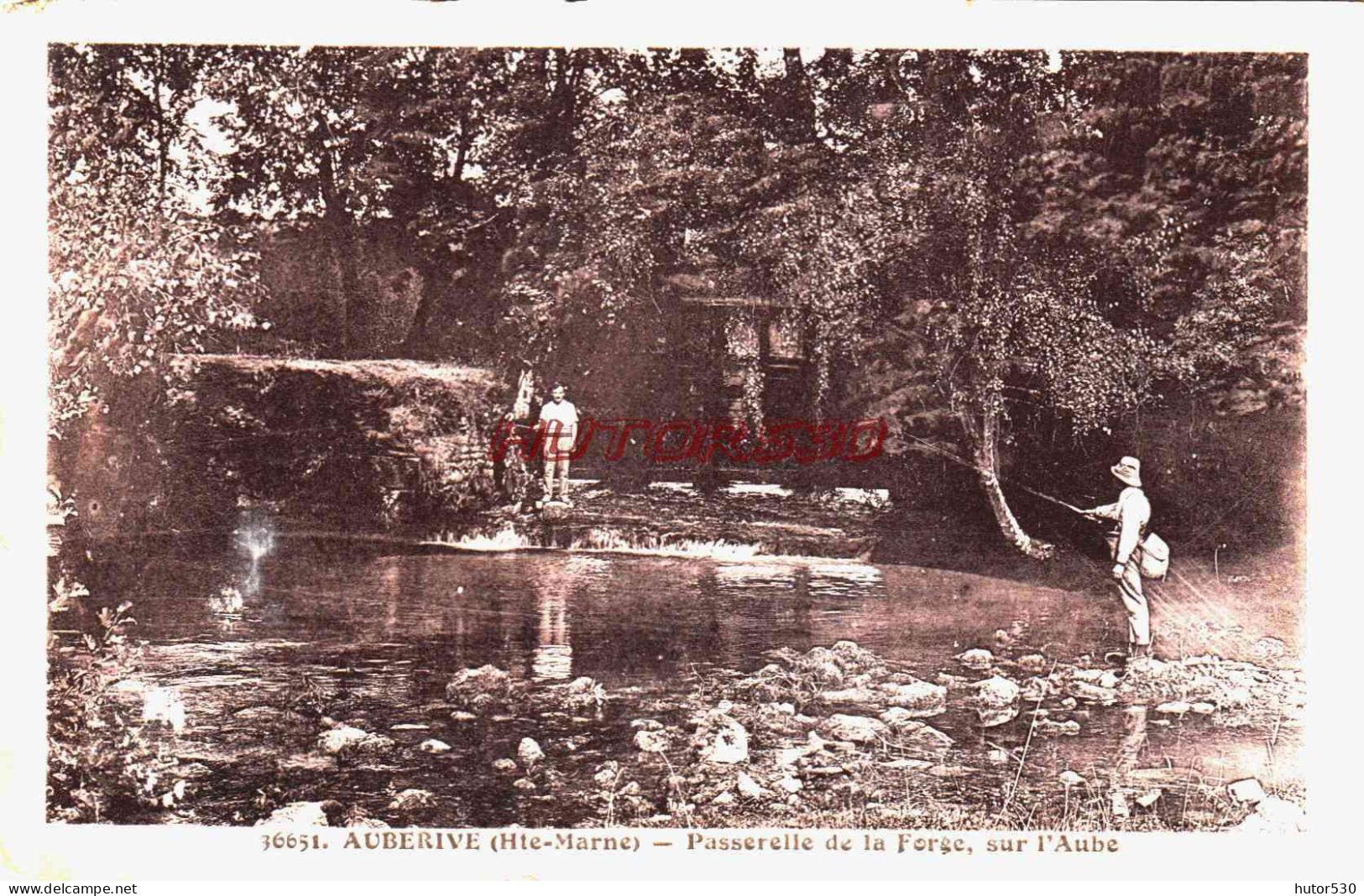 CPA AUBERIVE - HAUTE MARNE - PASSERELLE DE LA FORGE - Auberive