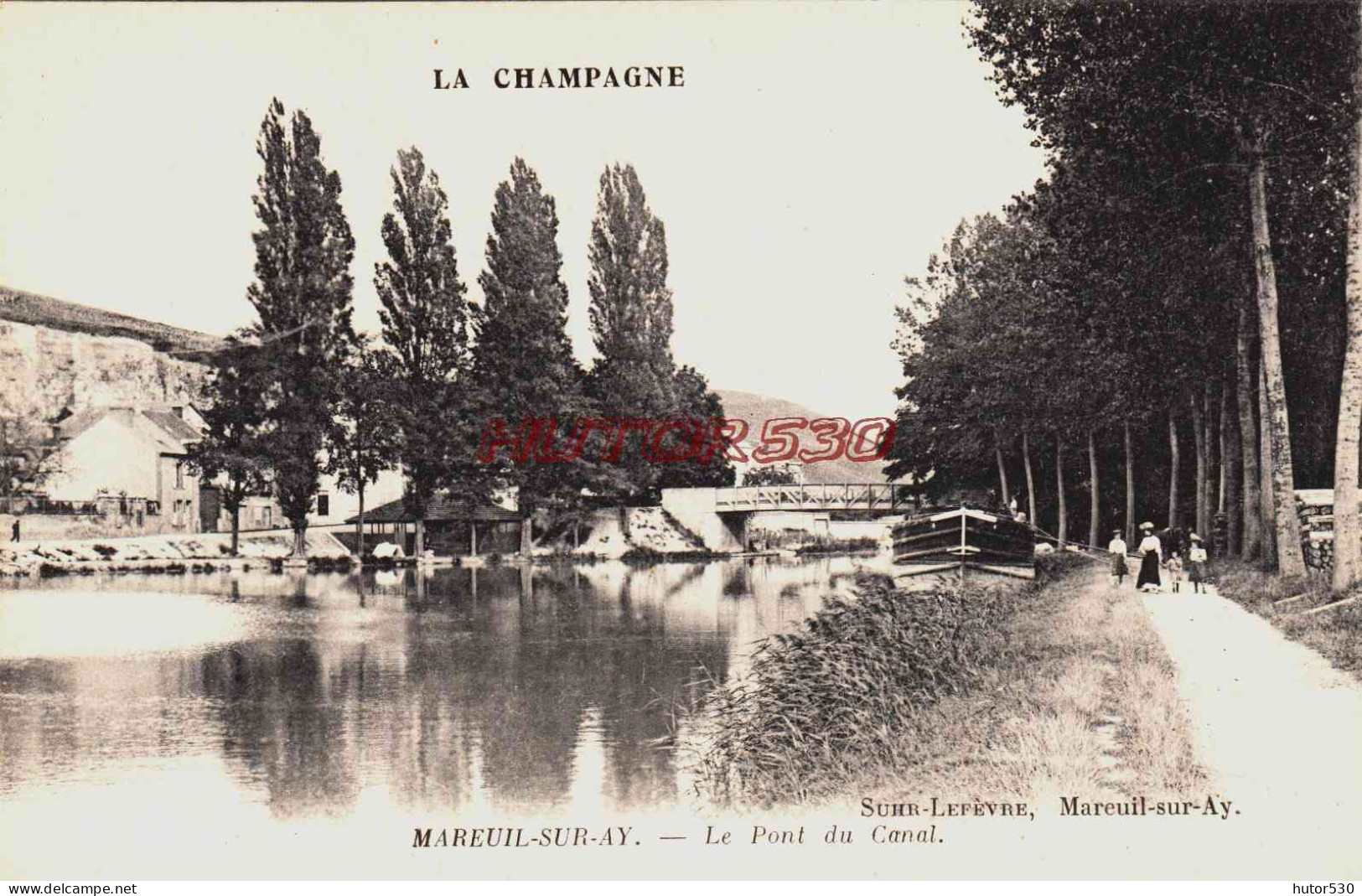 CPA MAREUIL SUR AY - MARNE - LE CANAL - Mareuil-sur-Ay