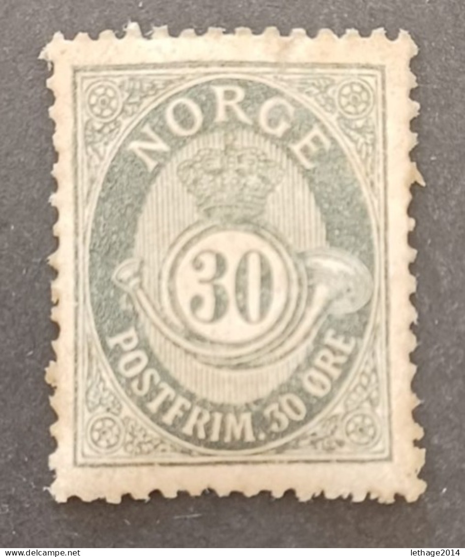 NORVEGIA 1909 CORNO DI POSTA CAT UNIF. N 79 MNH + 1882 STOCK LOT MIX OBLITERE FRAGMANT  36 SCANNERS ------- GIULY - Used Stamps