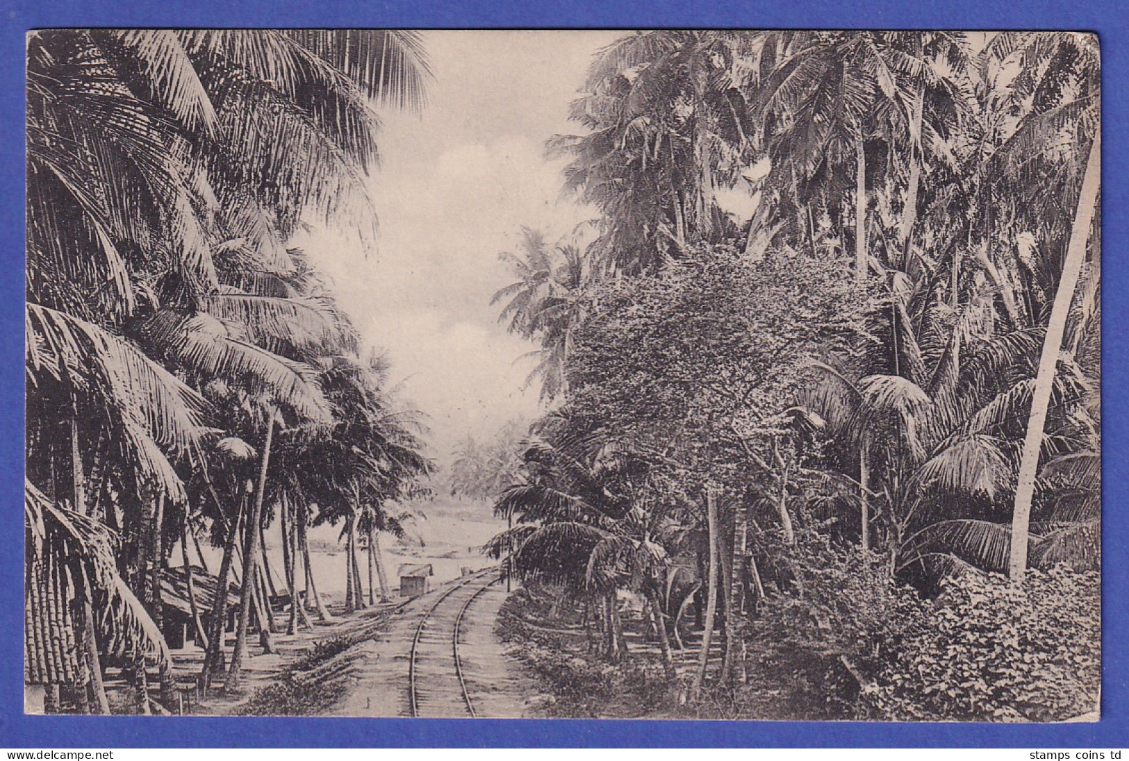 Ceylon 1920 Old Postcard Railroad Track Mailed From COLOMBO To PEKING / China - 100 - 499 Cartes