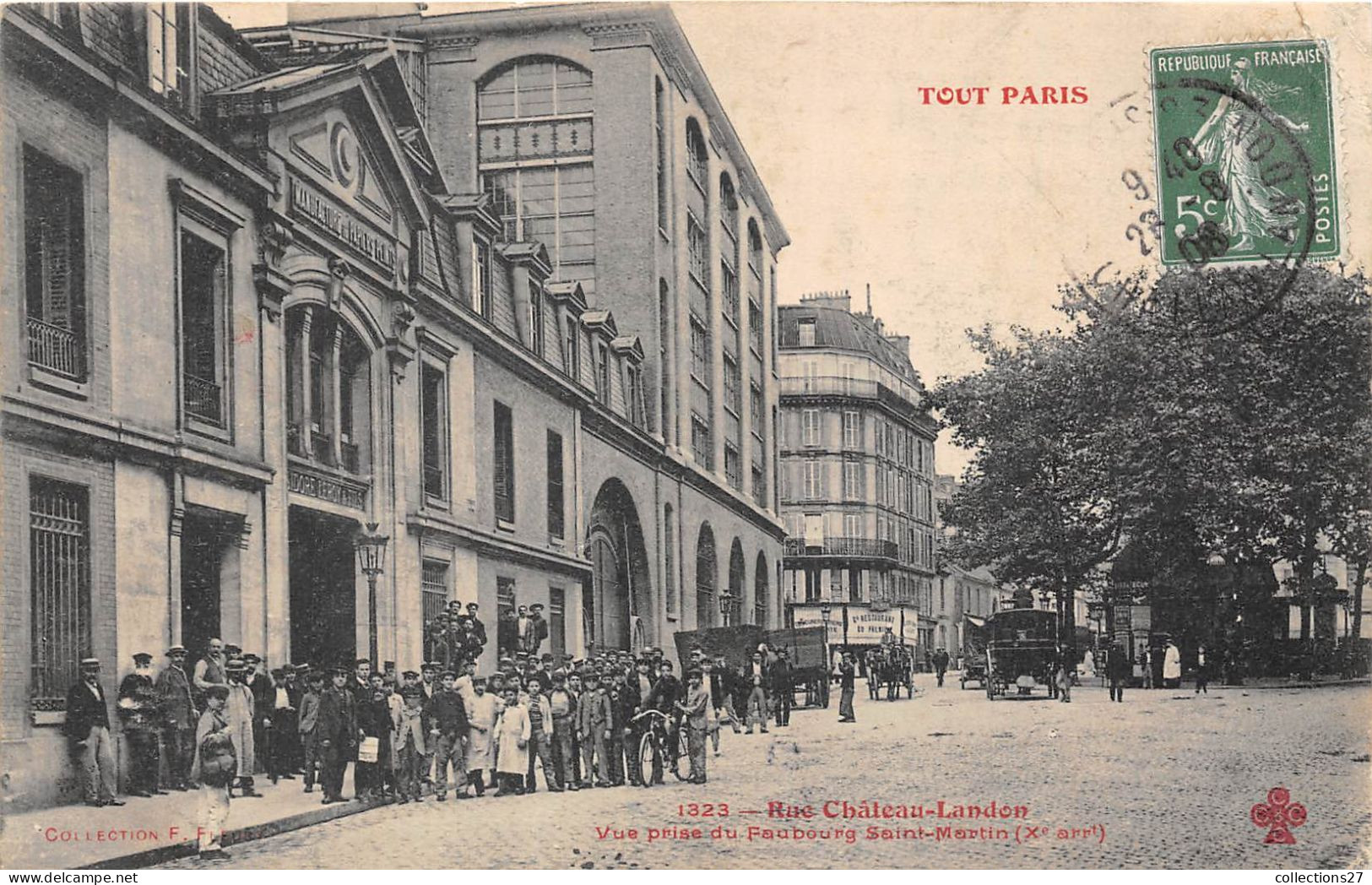 PARIS-75010- TOUT PARIS- RUE CHATEAU-LANDON VUE PRISE DU FAUBOURG SAINT-MARTIN - Arrondissement: 10