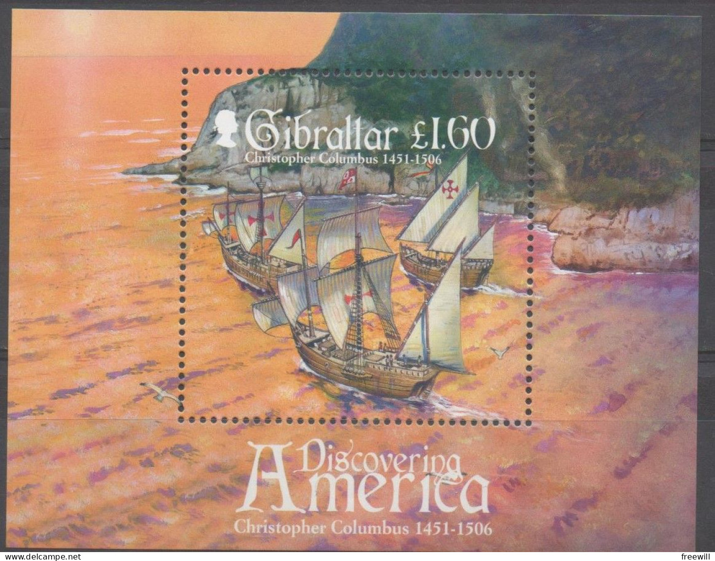Christophe Colomb -Christofer Columbus 1506-2006 XXX - Gibraltar