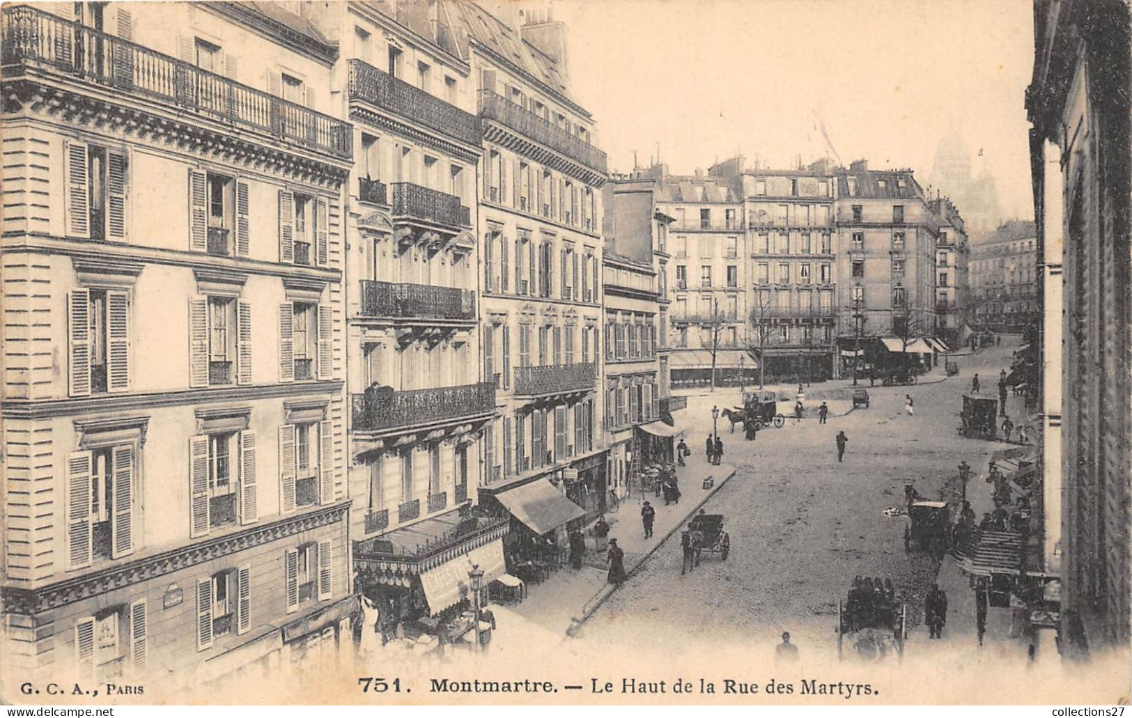 PARIS-75018-MONTMARTHE- LE HAUT DE LA RUE DES MARTYRS - Arrondissement: 18