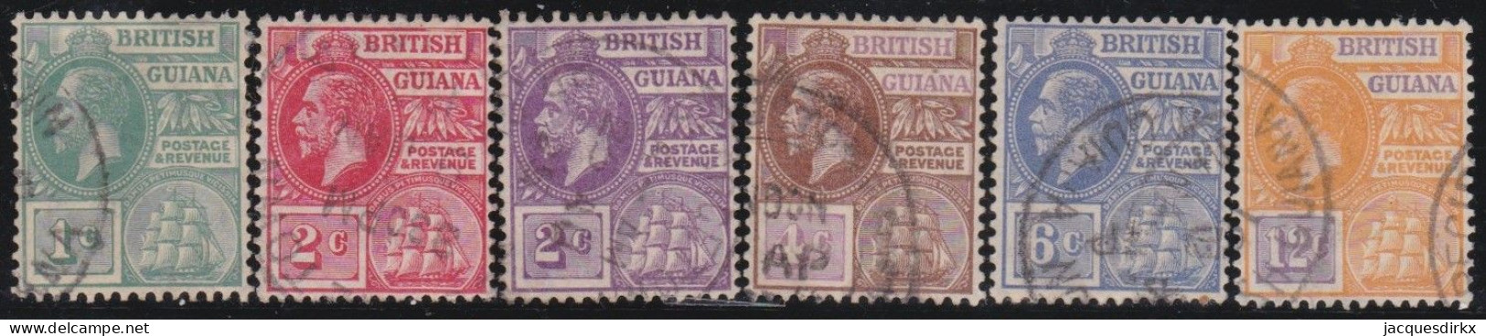 British  Guiana         .   SG    .    259/264     .     O      .    Cancelled - Britisch-Guayana (...-1966)