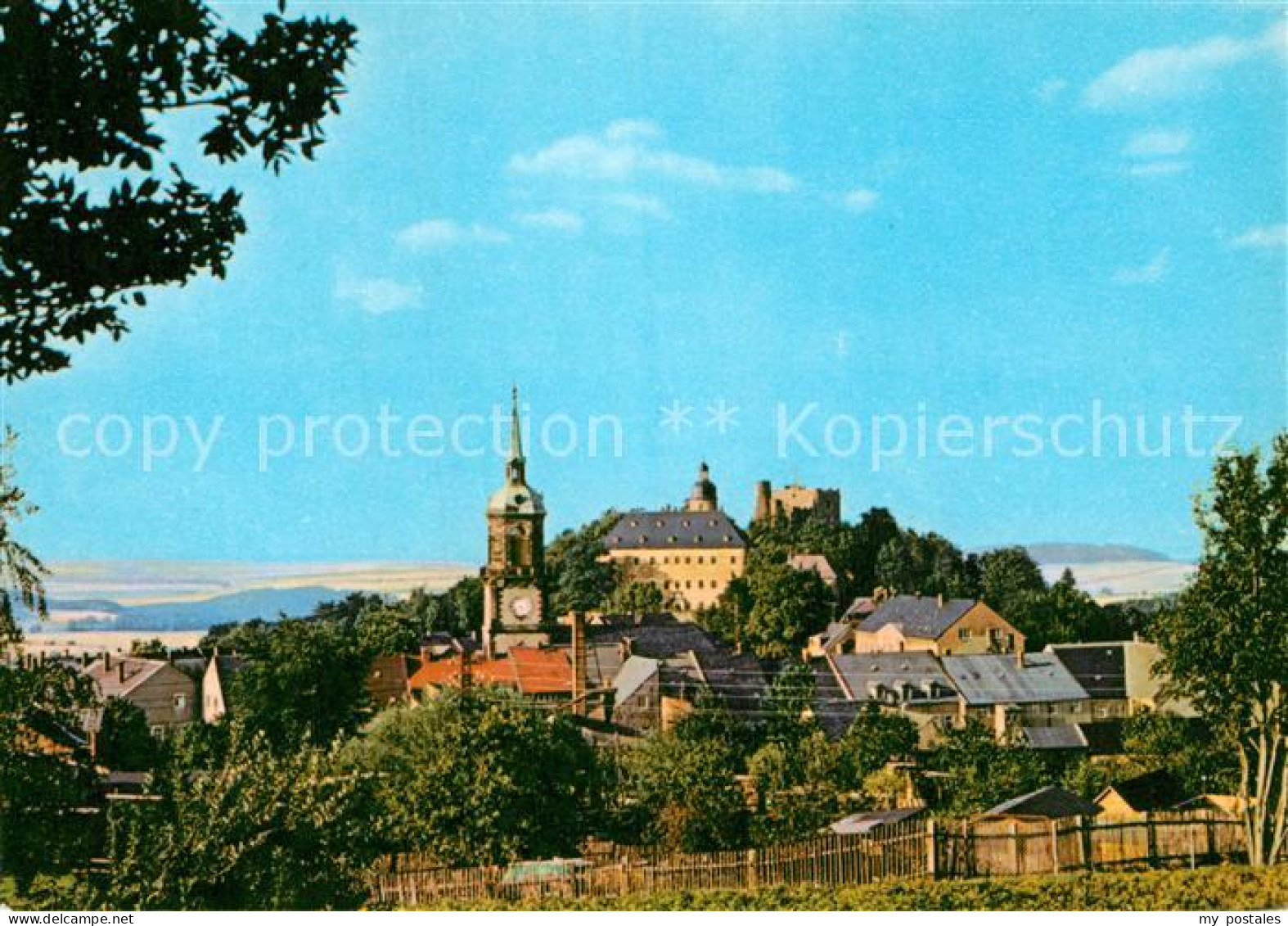 73015374 Frauenstein Brand-Erbisdorf Stadtblick Mit Schloss Und Burgruine Frauen - Brand-Erbisdorf