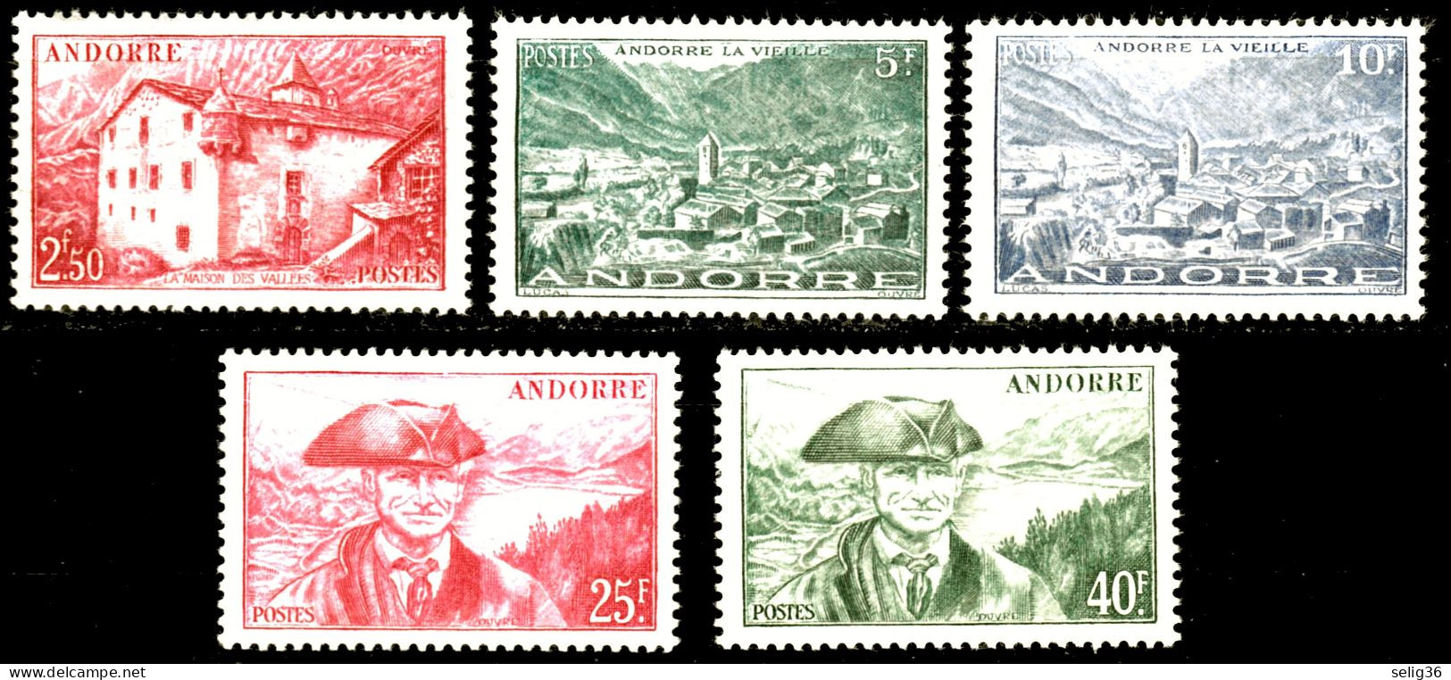 ANDORRE 1946 émission Complète ** - Unused Stamps