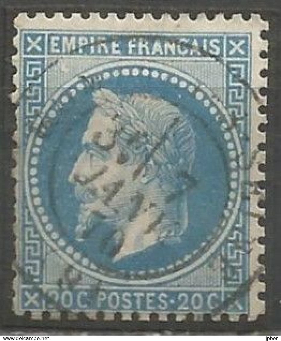 France - Napoléon III Lauré N°29B - Obl Cachet à Date - 1863-1870 Napoléon III Con Laureles