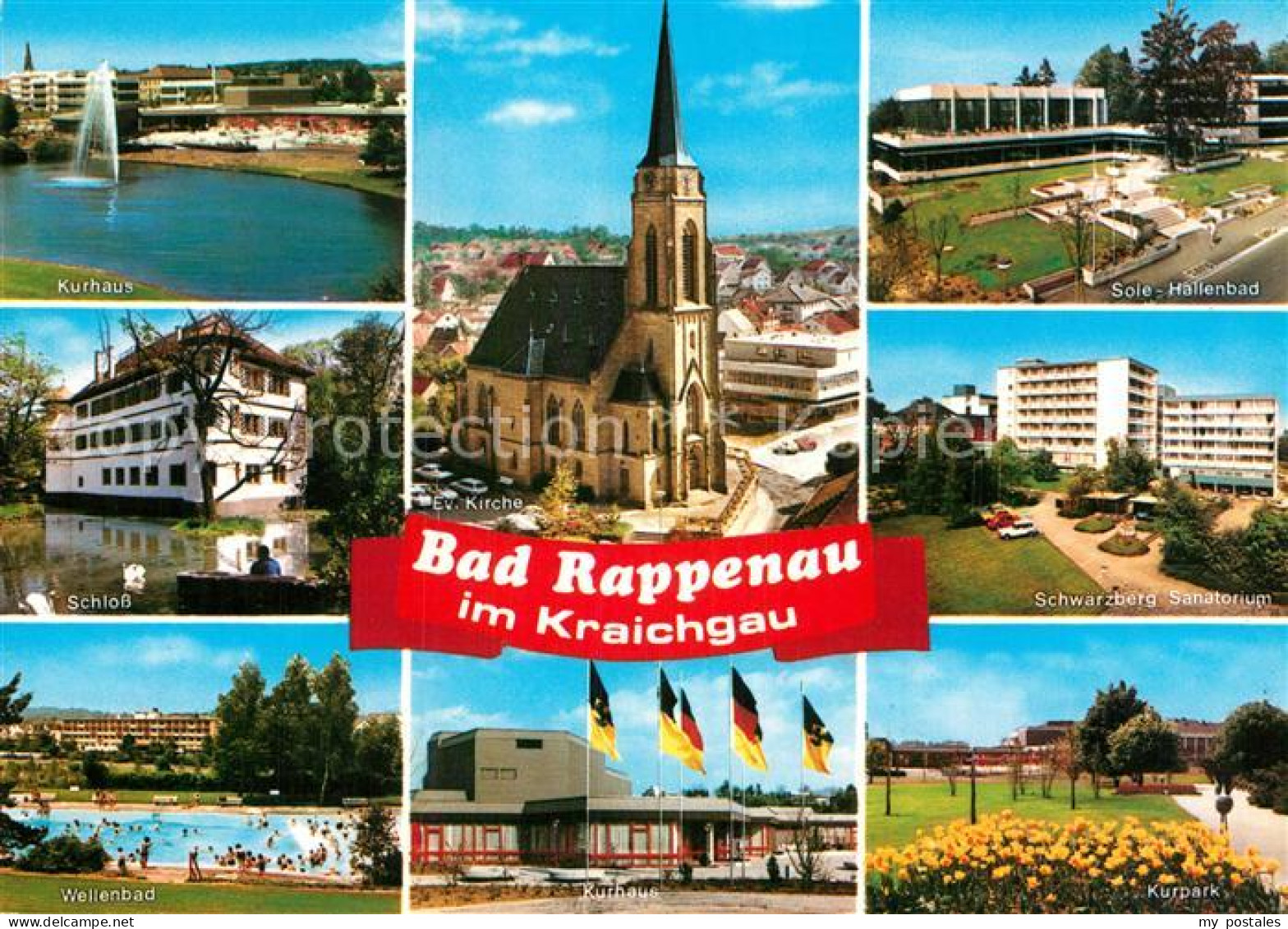 73013905 Bad Rappenau Kurhaus Schloss Sole Hallenbad Kurpark Schwarzberg Sanator - Bad Rappenau