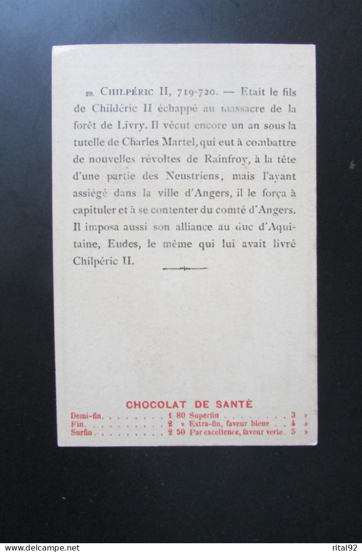 Chromo "Chocolat IBLED" - Série "Collection Des Rois De FRANCE Et Personnages Historiques" - Ibled