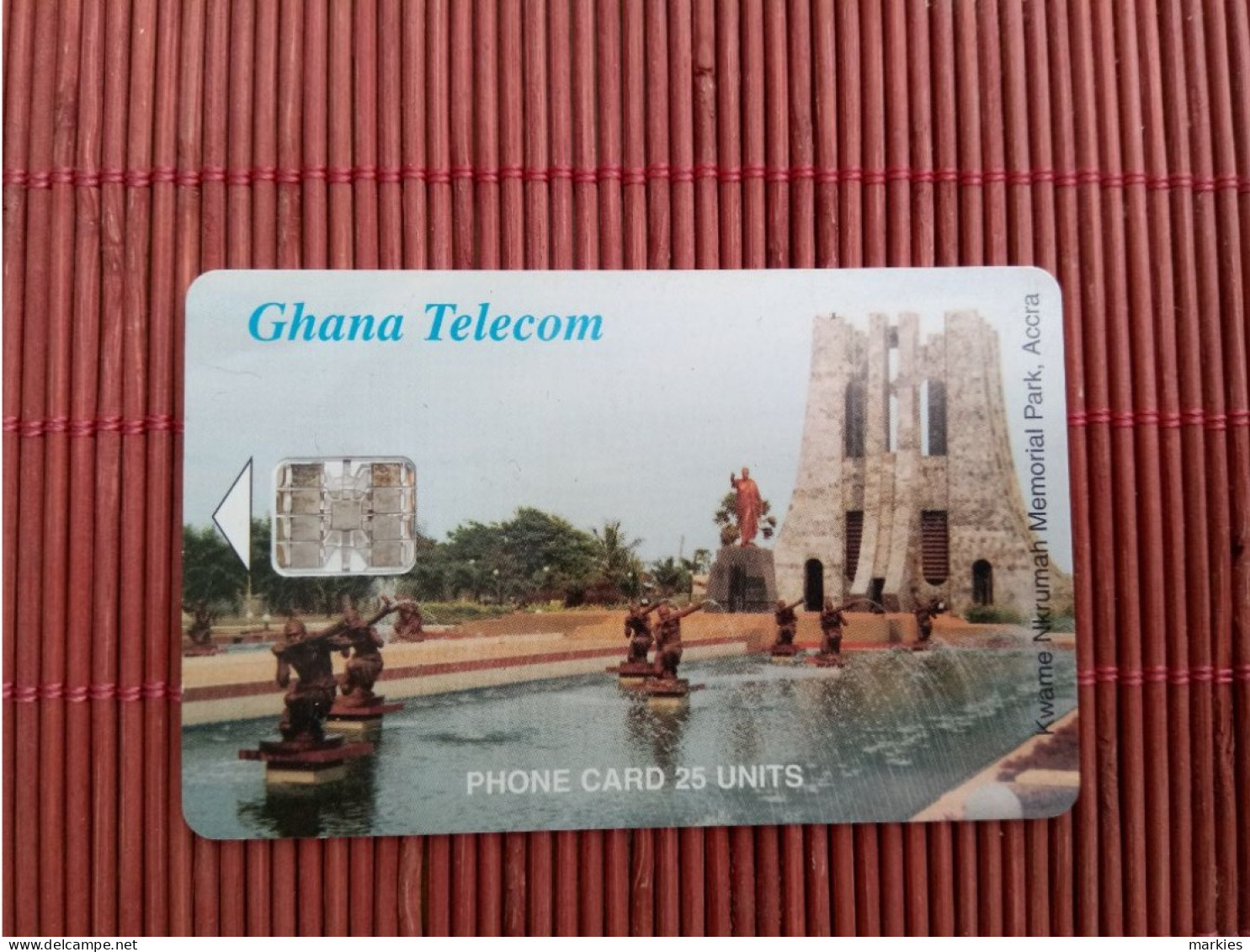 Phonecard Ghana 25 Units Used Rare - Ghana