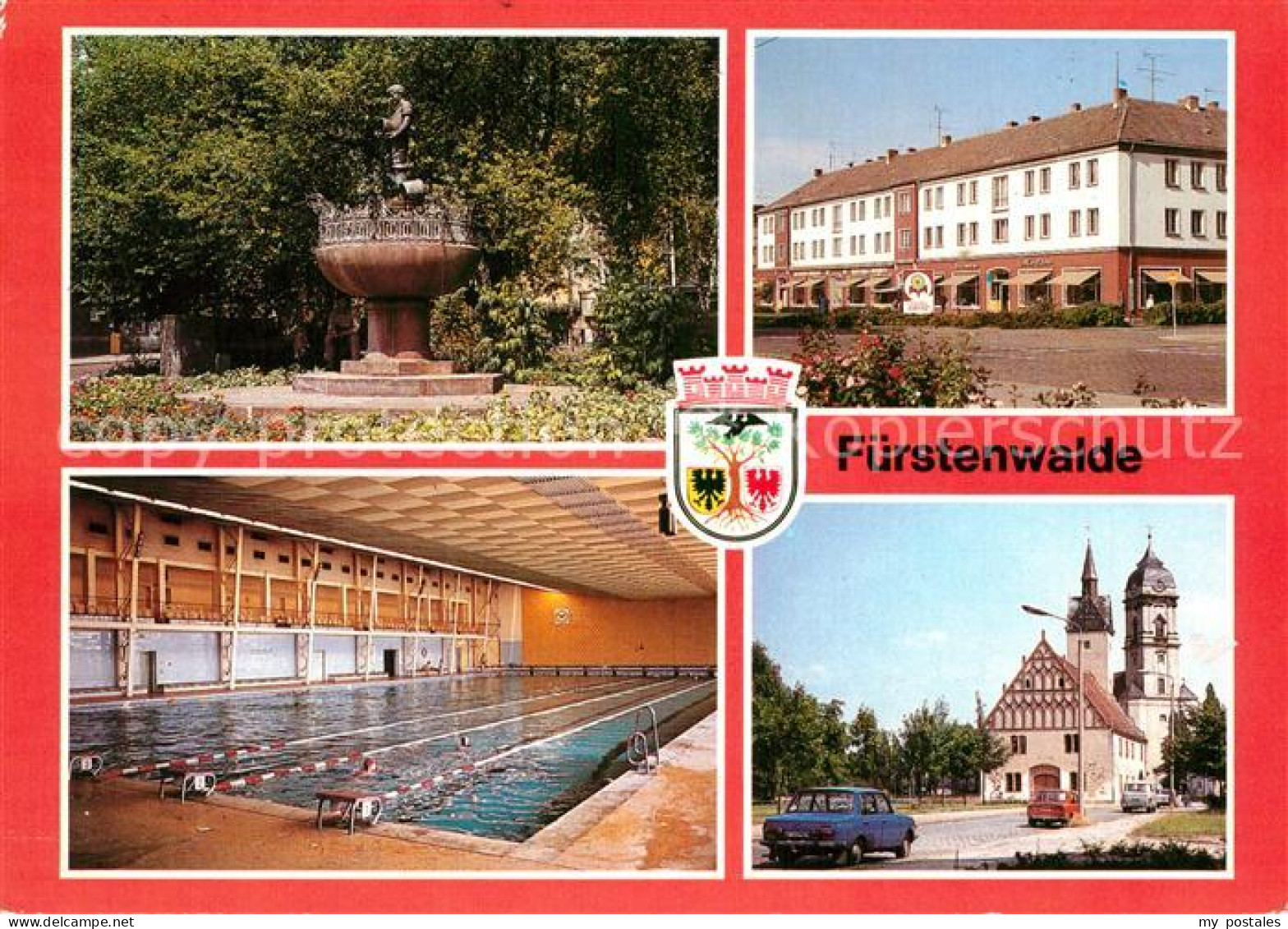 73013703 Fuerstenwalde Spree Grassnick Brunnen Muehlenstrasse Schwimmhalle Ratha - Fuerstenwalde