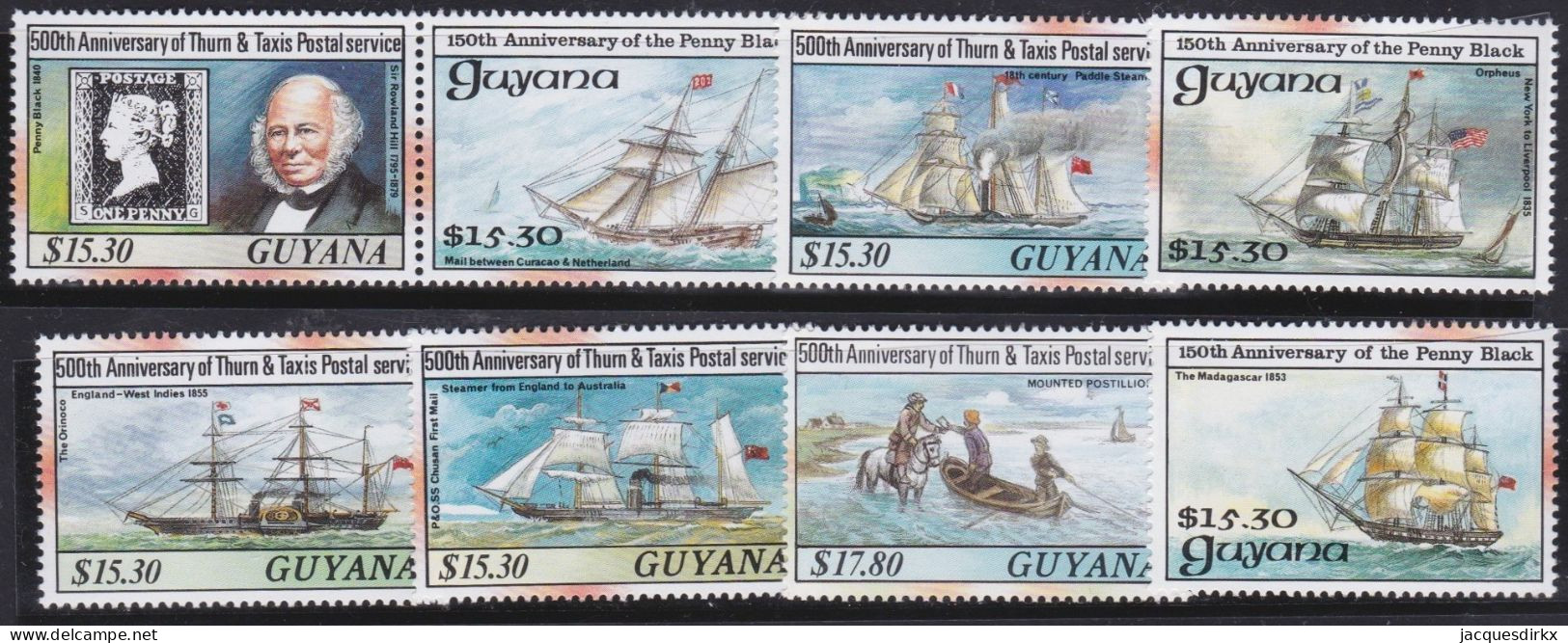 British  Guiana         .   SG    .  8  Stamps     .     **        .    MNH - Brits-Guiana (...-1966)