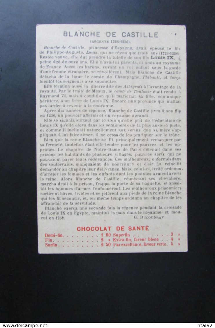 Chromo "Chocolat IBLED" - Série "Collection Des Rois De FRANCE Et Personnages Historiques" - Ibled