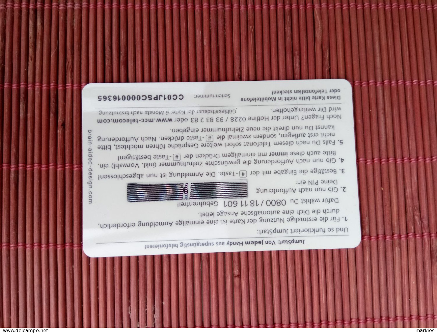 Geramny  Prepaidcard  Jumpstart 25 Mark (Mint,Neuve) 2 Photo SRare - GSM, Voorafbetaald & Herlaadbare Kaarten
