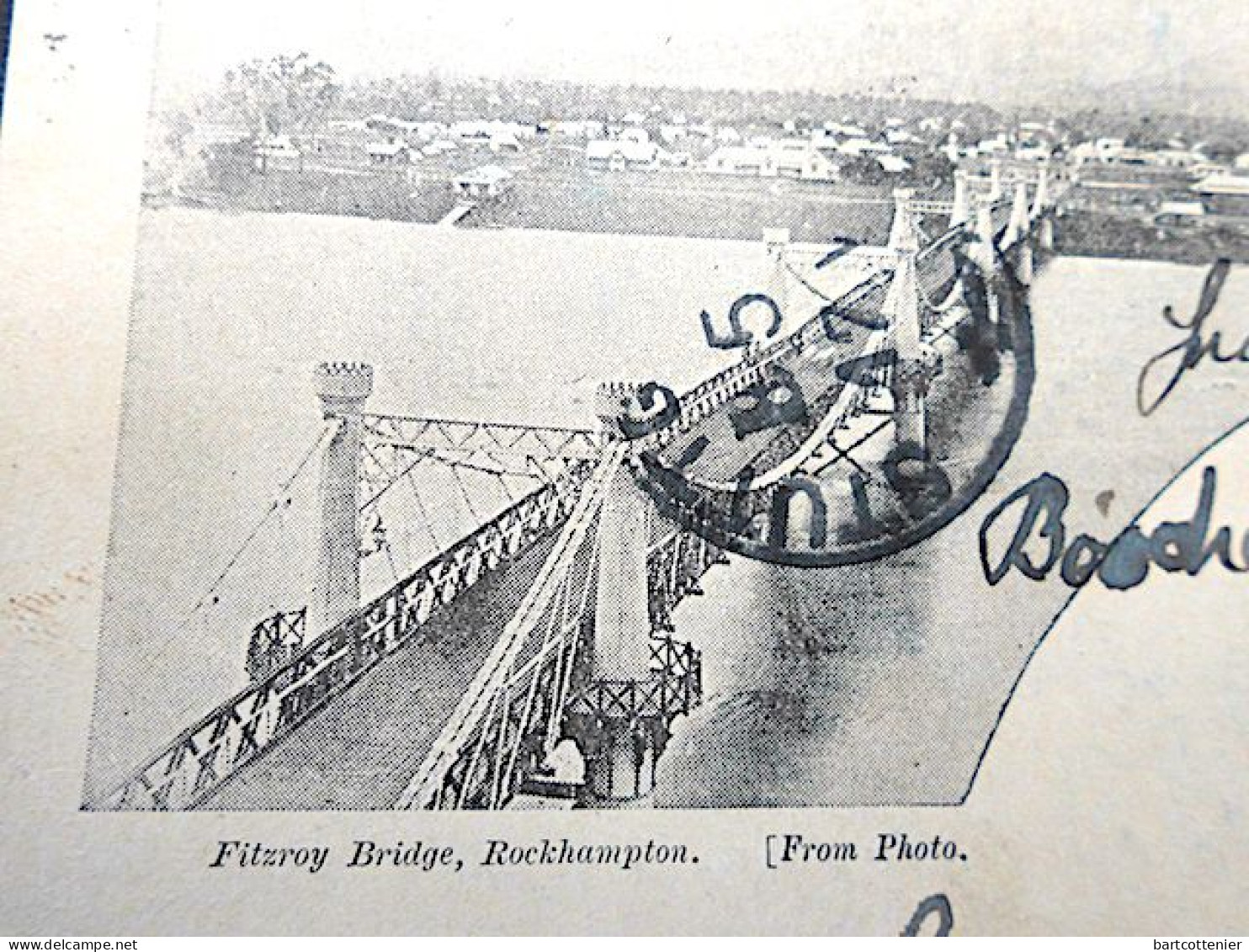 Australia / Queensland 1902 : Stationery Card / Fitzroy Bridge, Rockhampton / Three Half Pence / Qn. Victoria - Ganzsachen