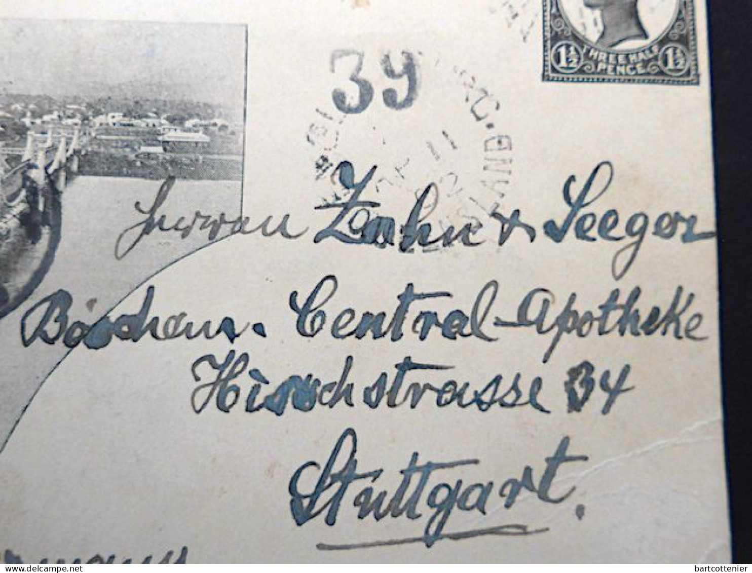 Australia / Queensland 1902 : Stationery Card / Fitzroy Bridge, Rockhampton / Three Half Pence / Qn. Victoria - Interi Postali