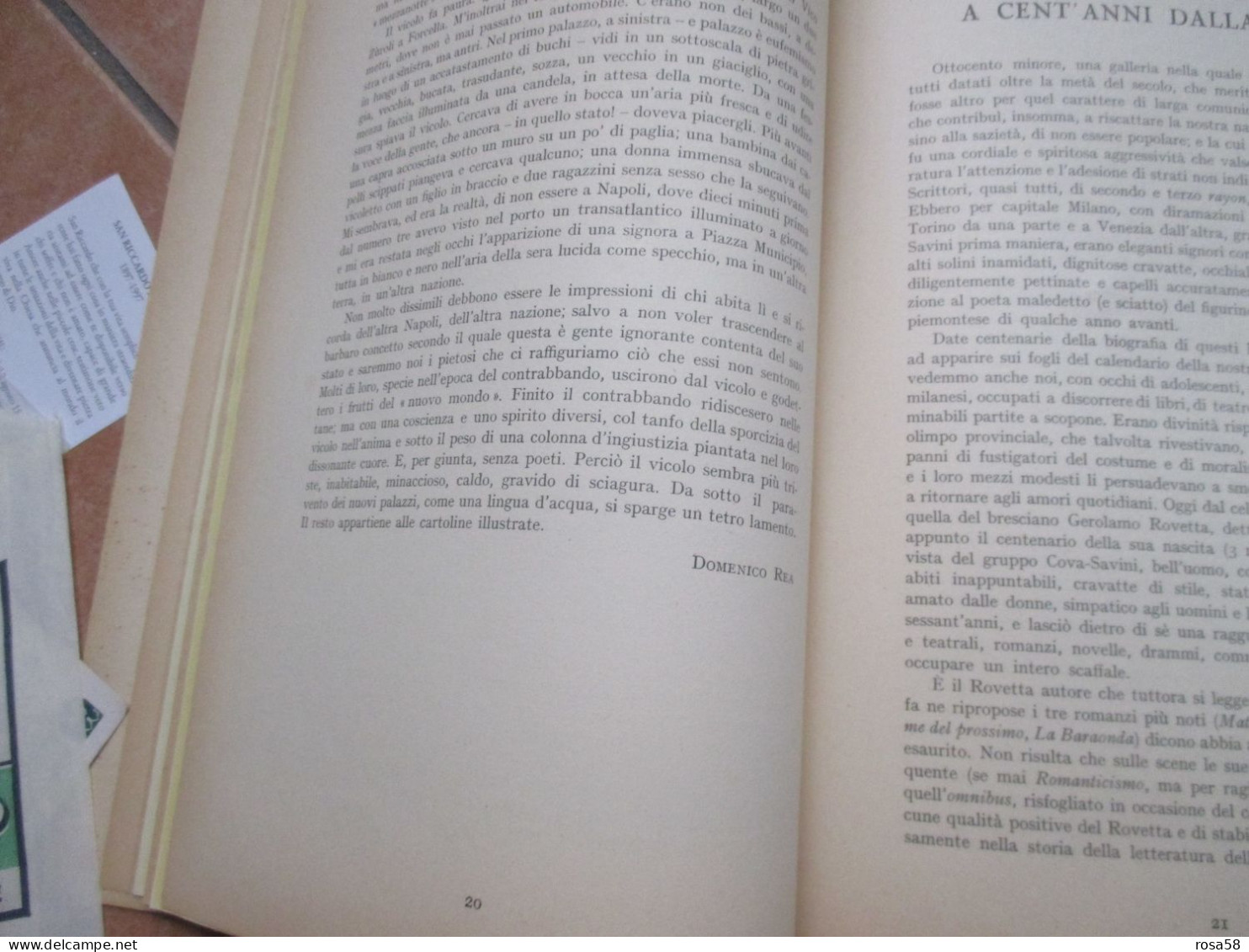 1951 LO SMERALDO Rivista letteraria cultura ex. Domenico Rea Immagine di Napoli ILLUSTRATA