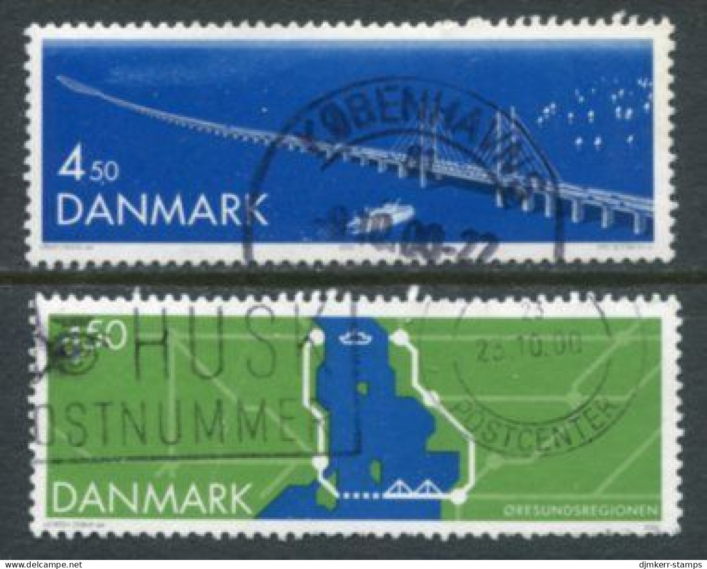 DENMARK 2000 Øresund Bridge  Used... Michel 1253-54 - Gebruikt