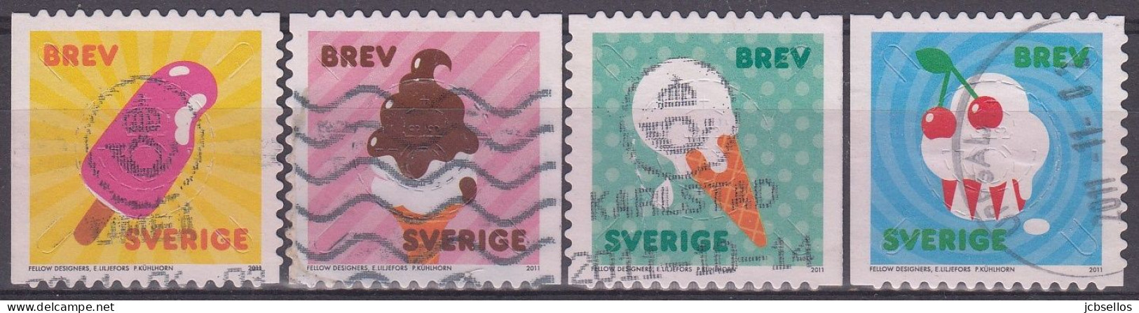 SUECIA 2011 Nº 2802/2805 USADO - Used Stamps