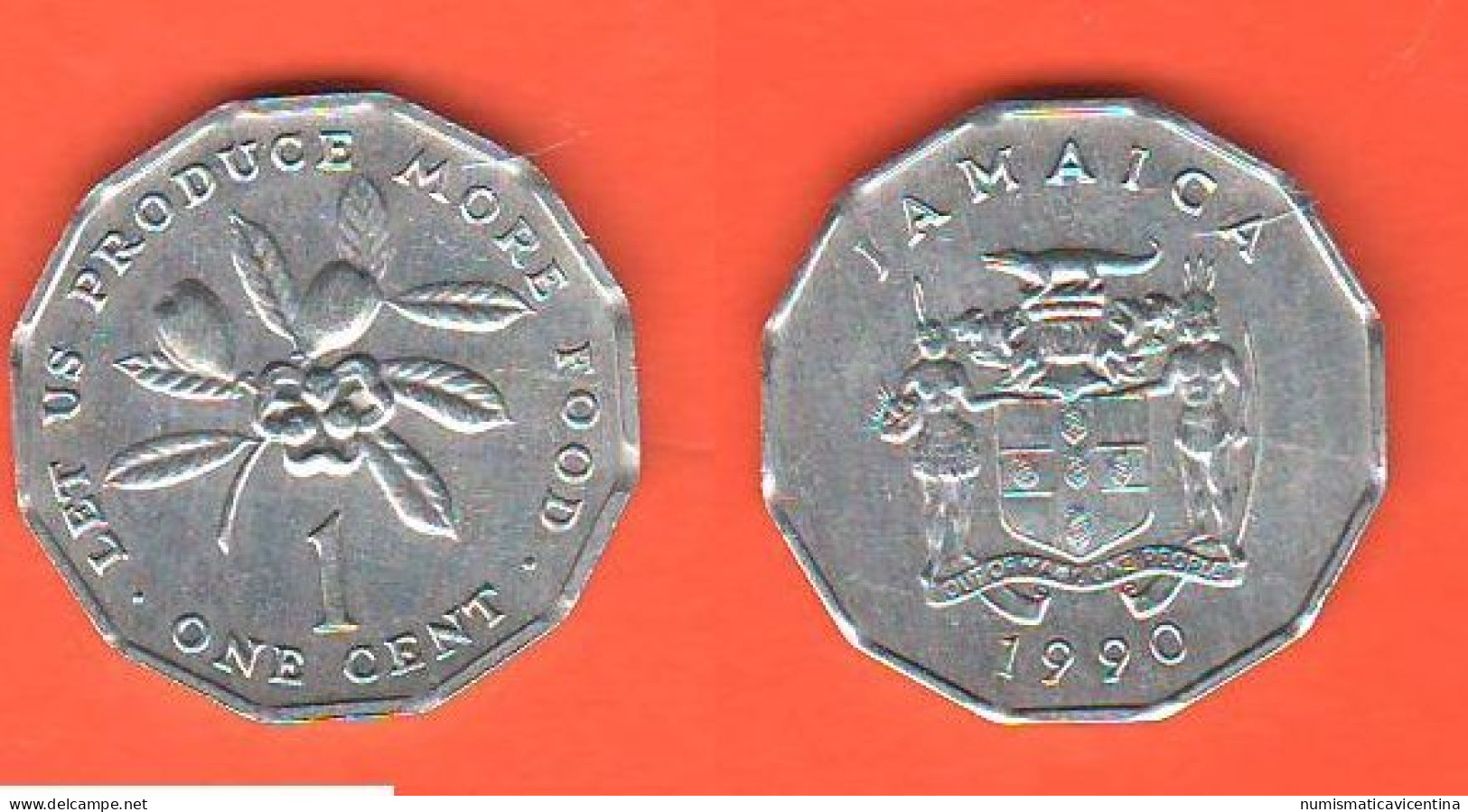 Jamaica Giamaica 1 Cent 1990 - Jamaique