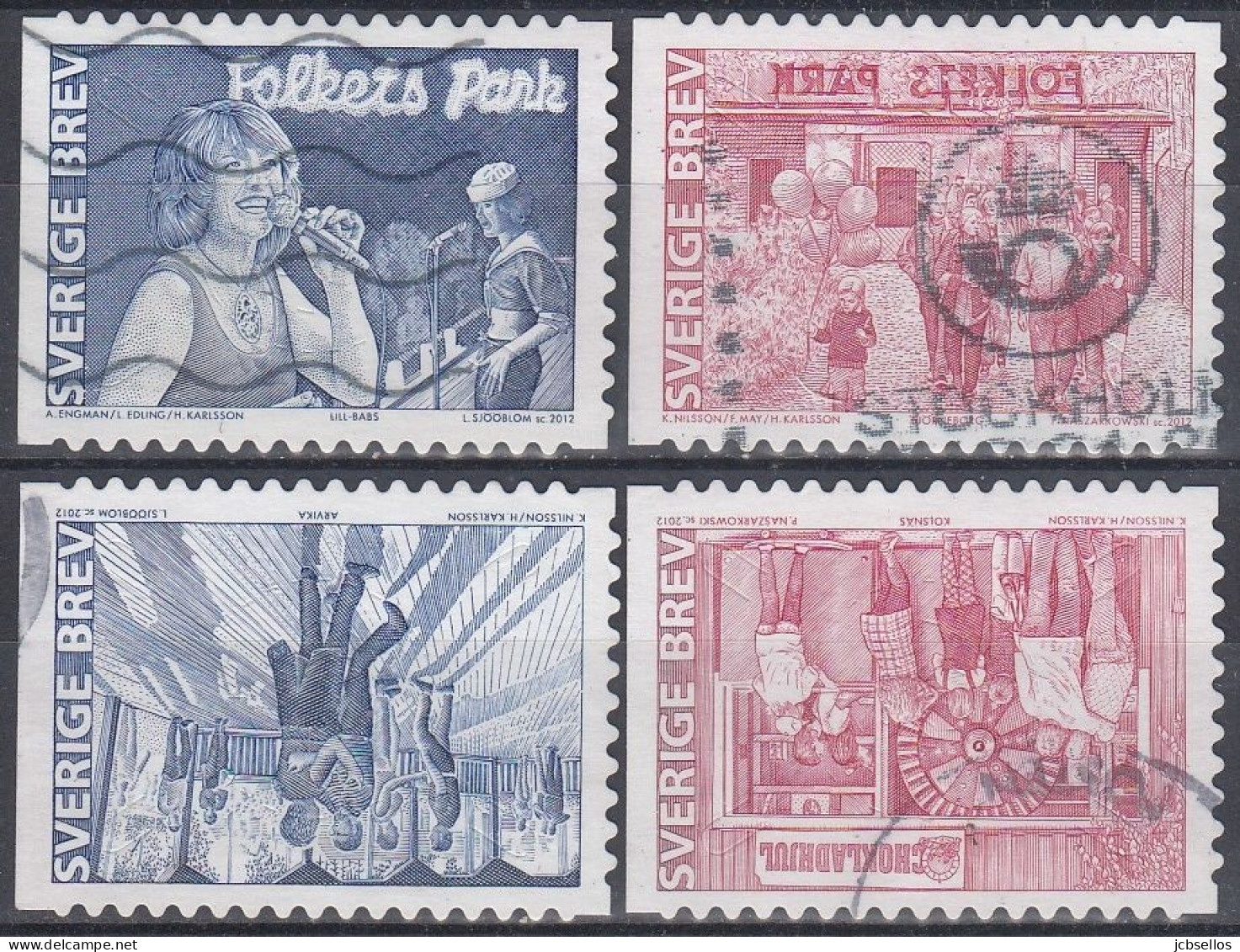 SUECIA 2012 Nº 2842/2845 USADO - Used Stamps