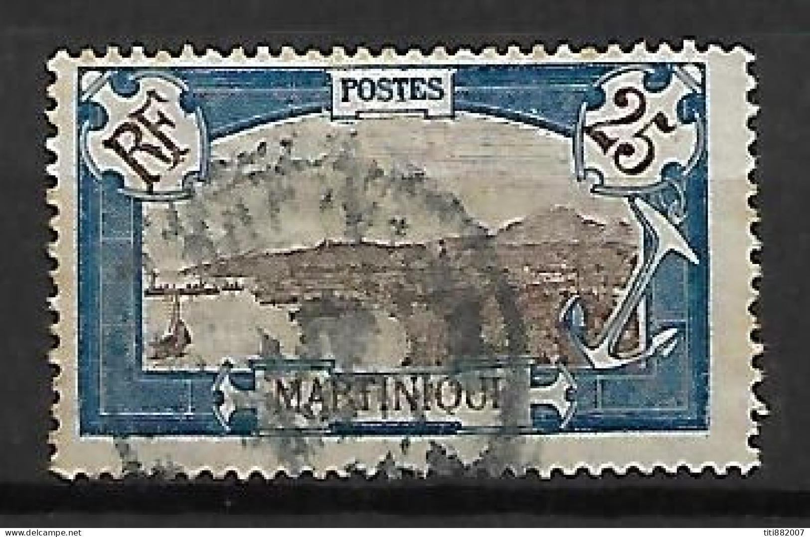 MARTINIQUE      -     1908 .    Y&T N° 68  Oblitéré. - Used Stamps