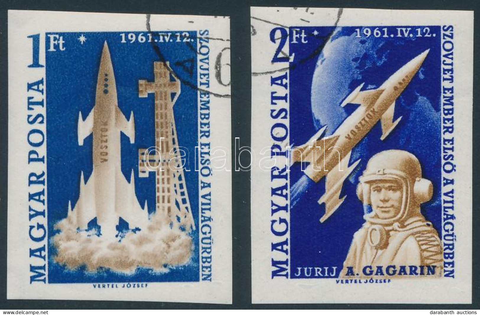 O 1961 Első Ember A Világűrben - Gagarin Vágott Sor - Altri & Non Classificati