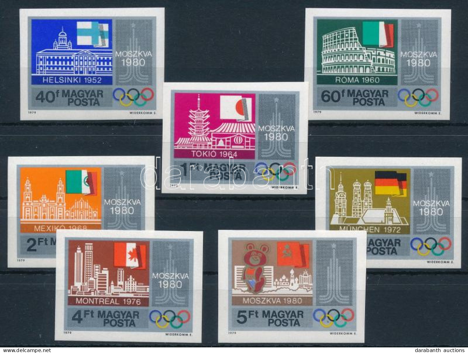** 1979 Olimpiai Városok Vágott Sor (4.500) - Altri & Non Classificati