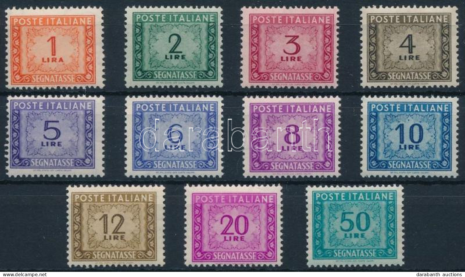 ** Olaszország 1947 Portó Bélyegek Mi 74-83 + 85 (Mi EUR 232,-) - Altri & Non Classificati